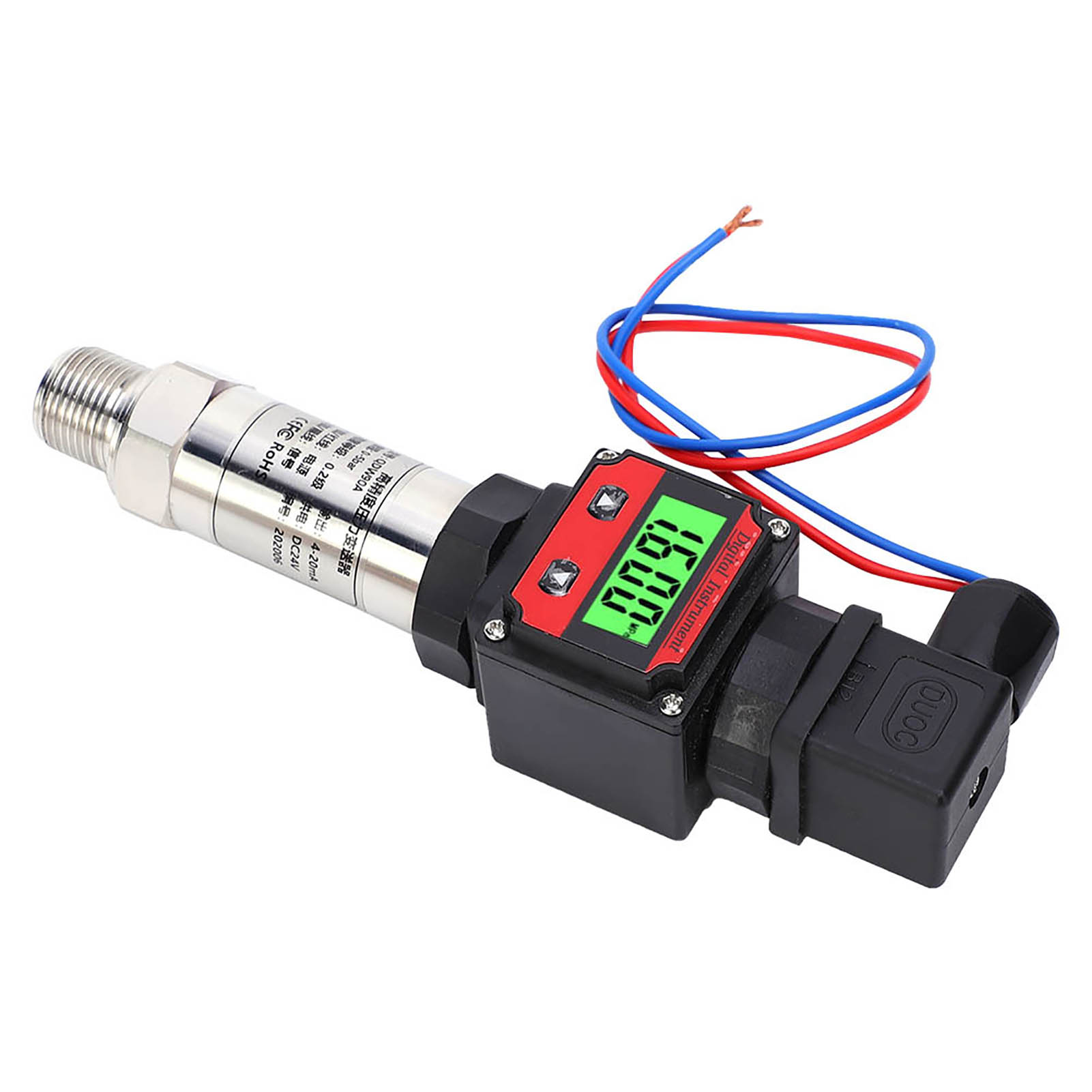 Silizium-diffusionsdrucktransmitter Mit Lcd-digitalanzeige, Hohe Genauigkeit, 24 V Dc, 4–20 Ma, 0–500 Kpa