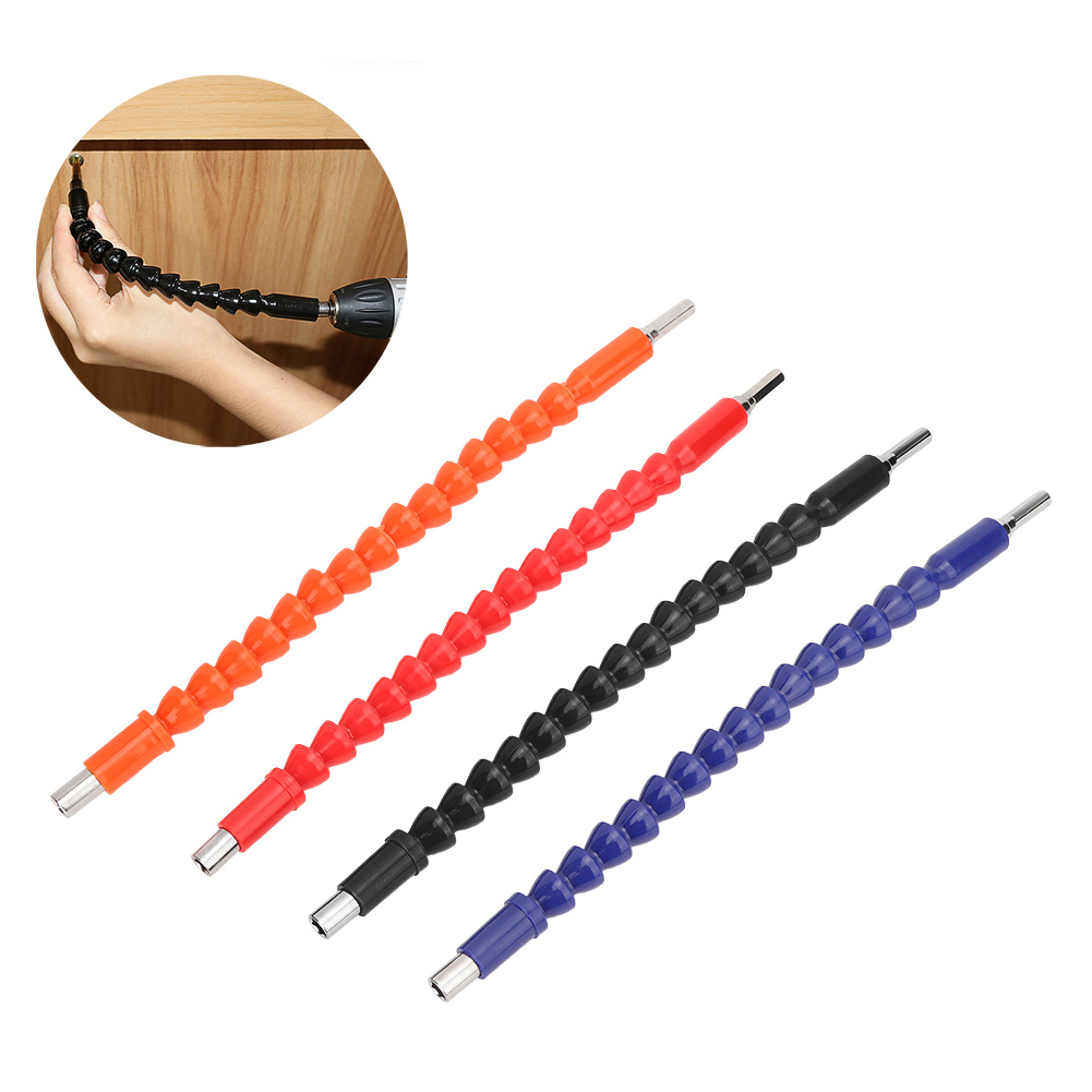 Set Mit 4 Flexiblen Bitverlängerungen Mit Schaft Für Schraubendreher Und Bohrmaschinen, Anschlussstück Mit 1/4-zoll-sechskantschaft
