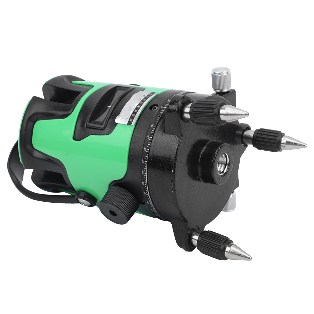 Automatische, Um 360° Drehbare Nivellierlatte Mit 5 Linien Und Grünem Lichtstrahl, Für Bauarbeiten, 100–240 V Stromversorgung, Eu-stecker