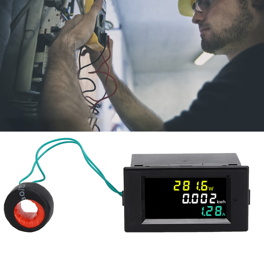 Led-wechselstrom-leistungsmonitor, Präzises Digitales Multifunktions-voltmeter, Strom- Und Energiemesser, Wechselstrom 380 V