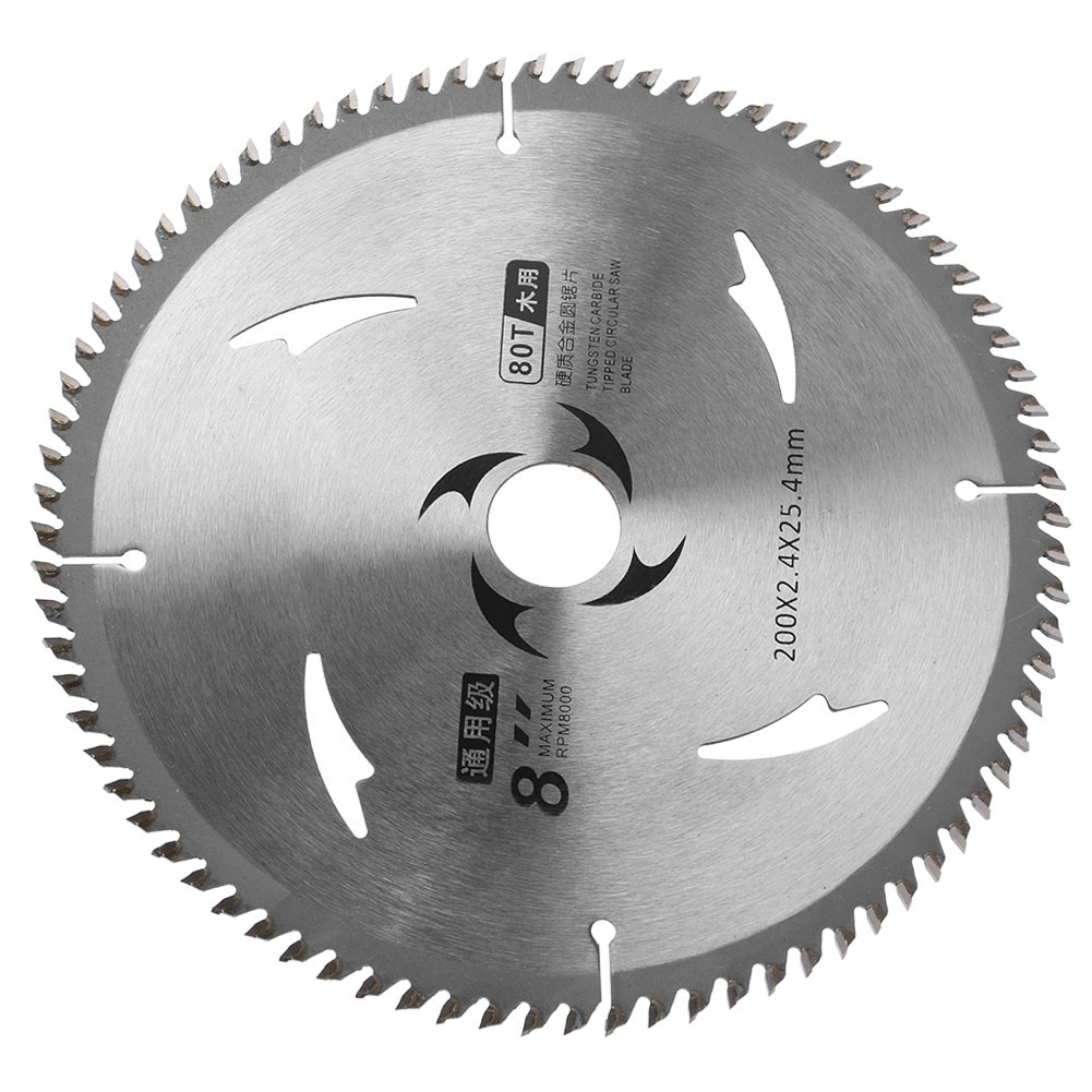 Hartmetallbestücktes Kreissägeblatt, 8 Zoll, 80 Zähne, Für Holz, Spanplatten Und Sperrholz, Geeignet Für Die Holzbearbeitung