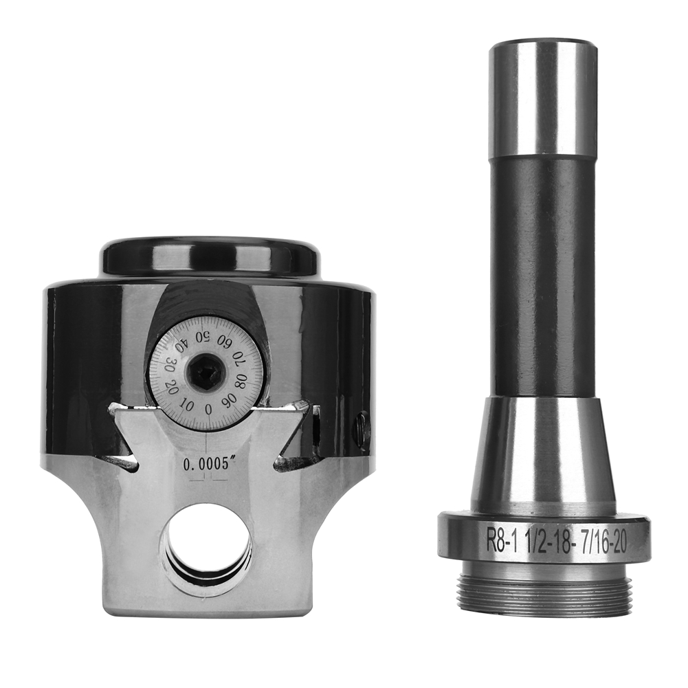 F1 3/4 Zoll Verstellbarer Bohrkopf, R8 F1 Dorn, Massiv Für Holz- Und Metallbearbeitungsdrehmaschinen