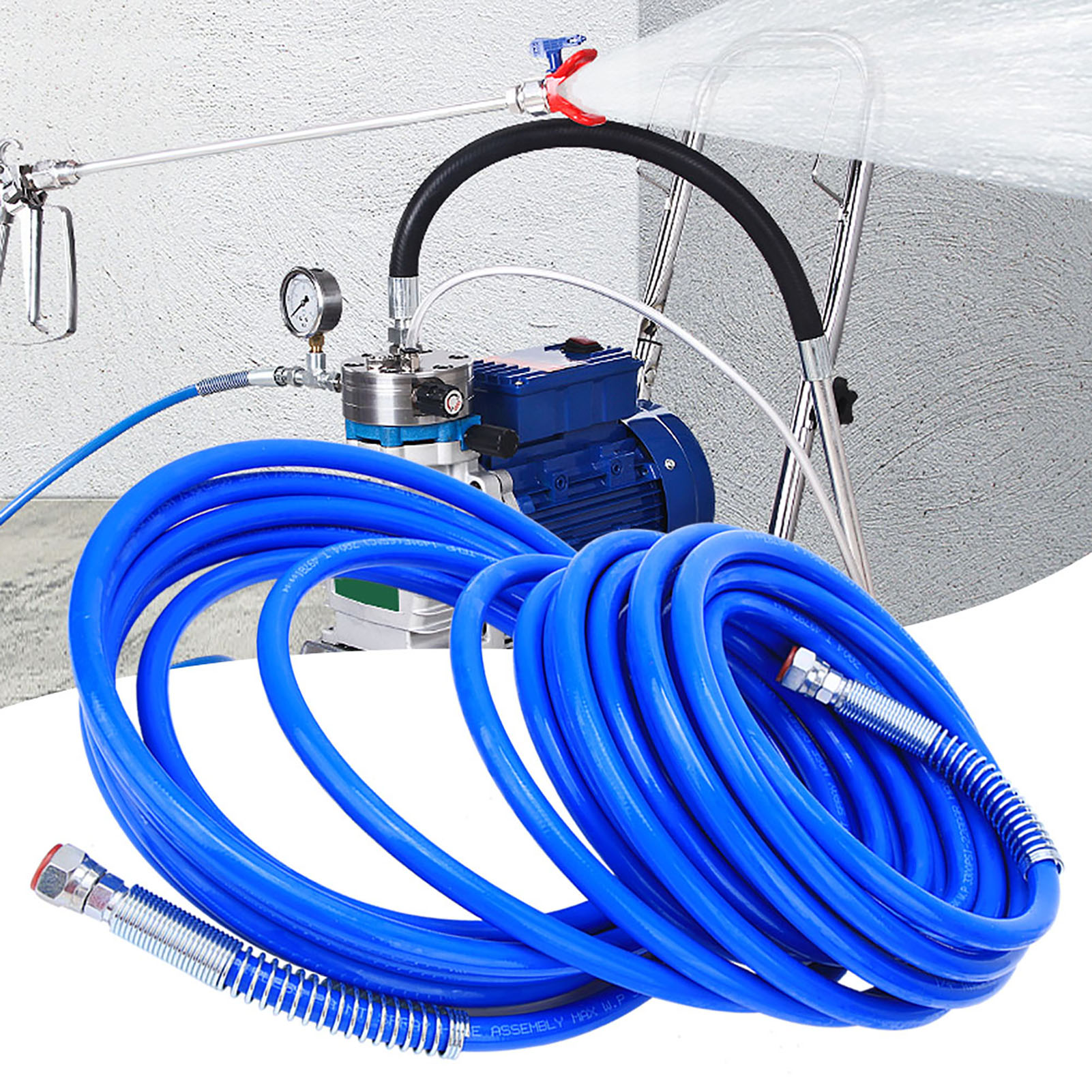 1/4-zoll-farbspritzschlauch, Airless-spritzpistole, Flexibler Glasfaserschlauch, 3265 Psi, 13 Meter (43 Fuß)