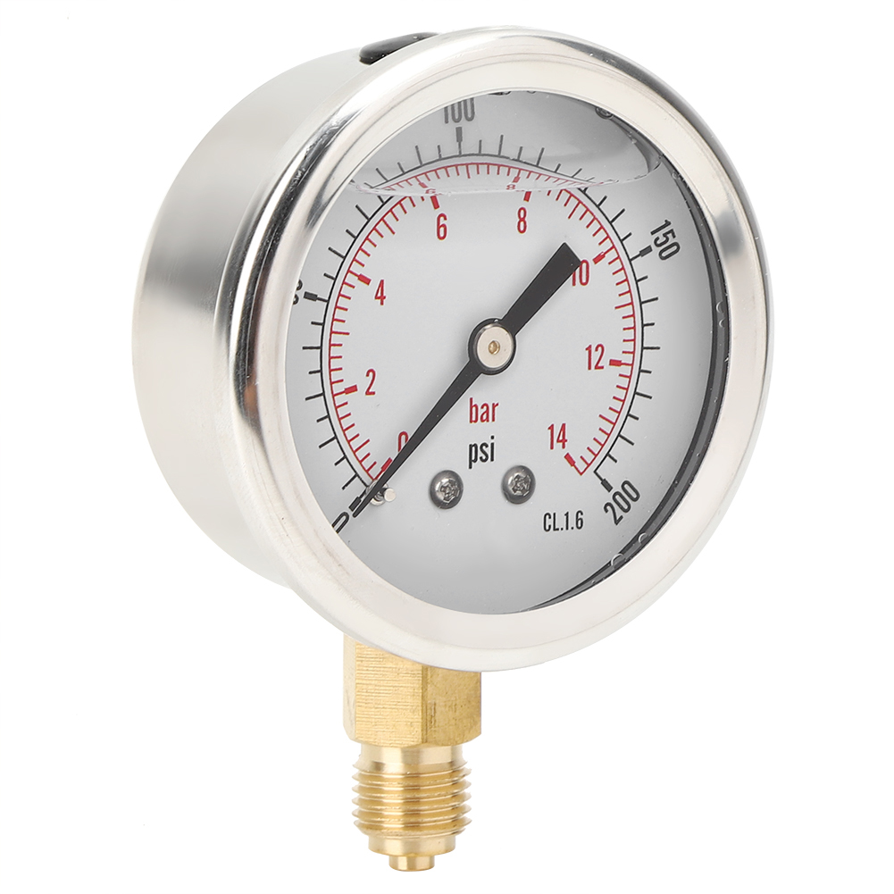 Ts® Pgg604® 14 Bar 1/4bsp Y60 Radial-manometer Für Industrielle Und Private Anwendungen