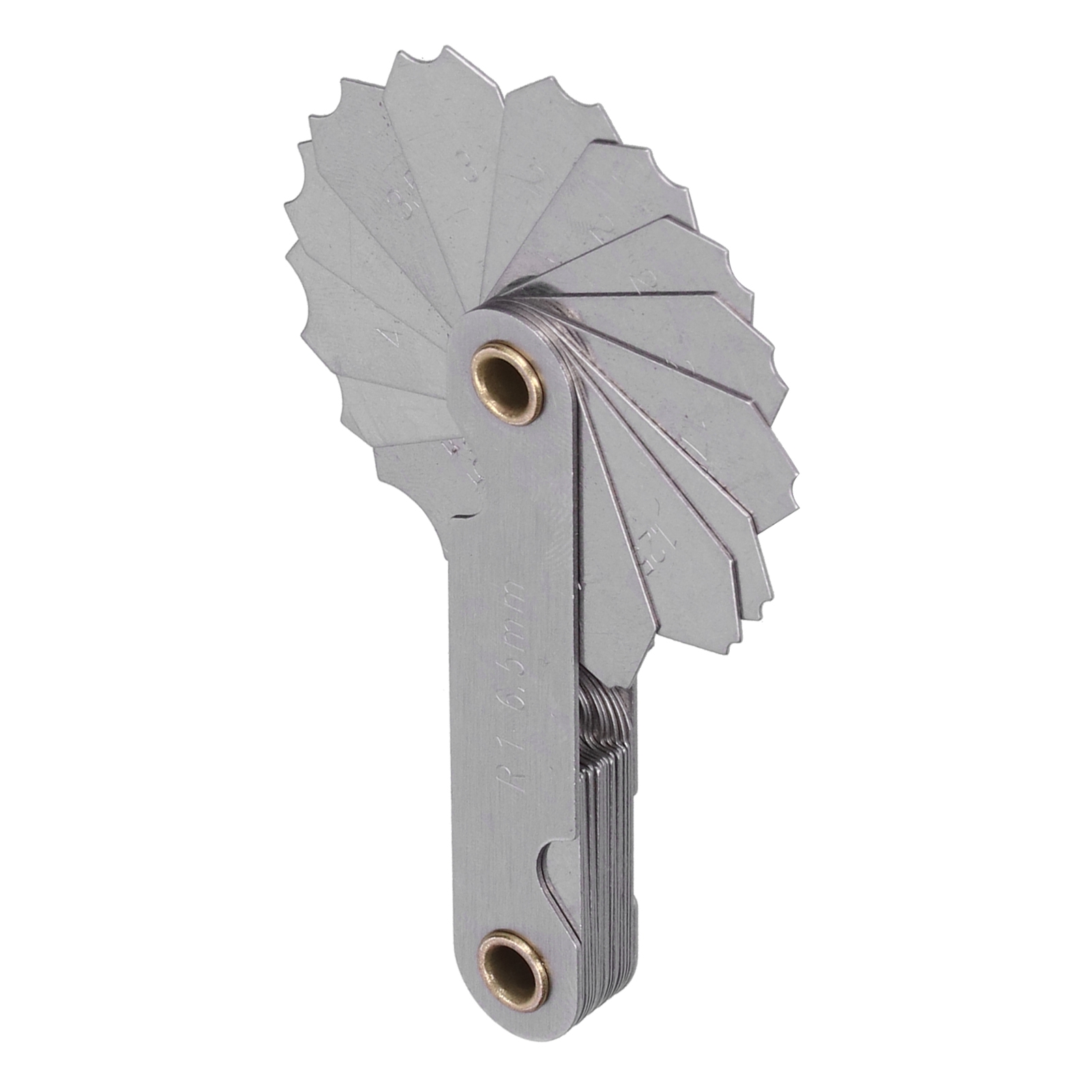 Metrische/zoll-gewindelehre, Edelstahl, Industrieausführung, R1-6,5 Mm