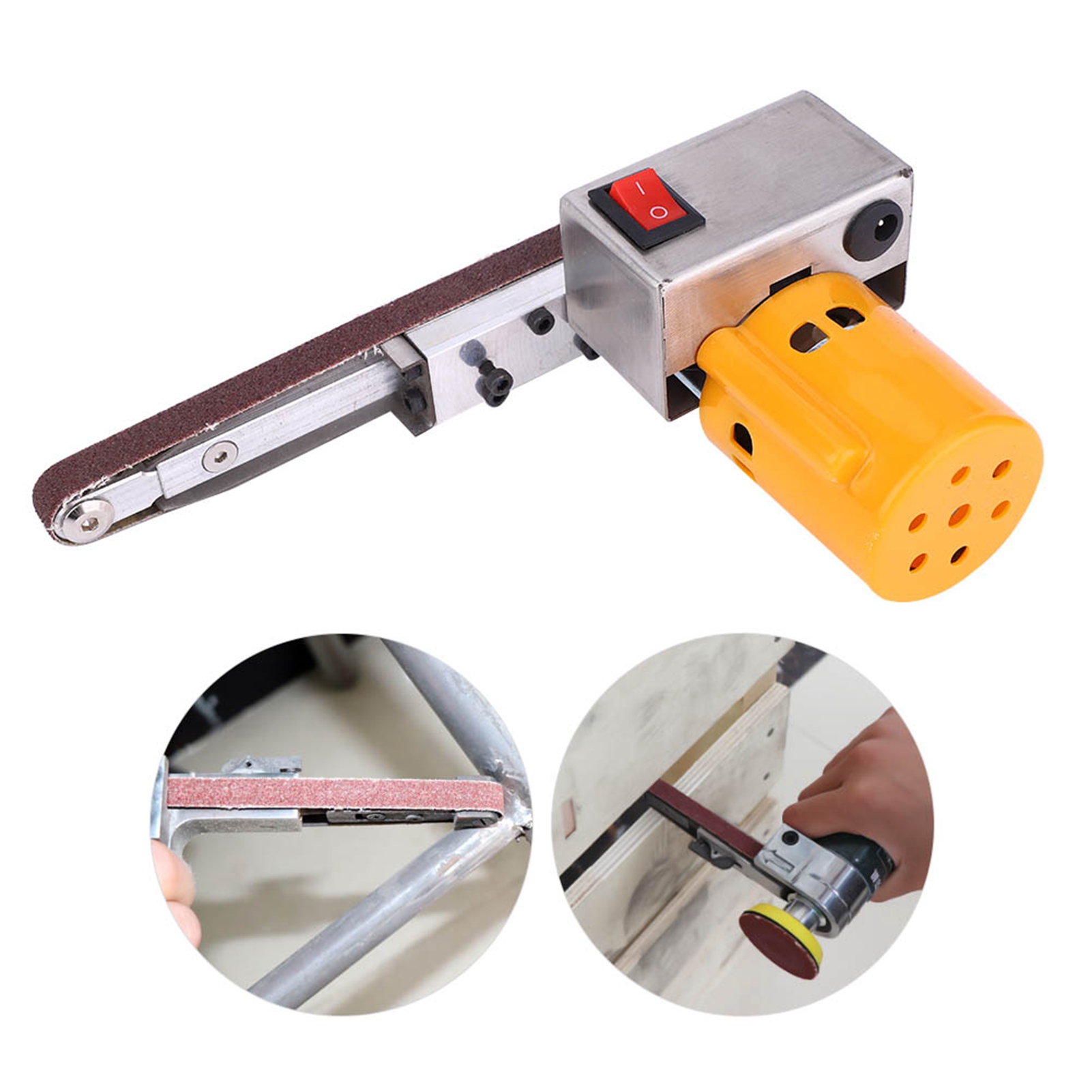 Handschleifer Und Polierer, Mini-elektrobandschleifer Für Heimwerker, Winkelschleifer, 110–220 V, Eu-stecker 110–220 V