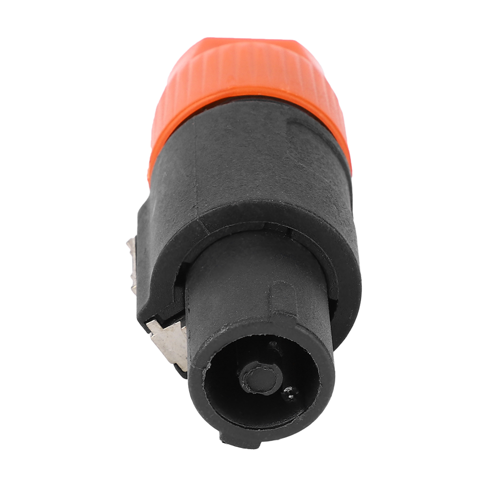 10 Stück Nl4fc C Audio-lautsprecheranschlüsse, Wasserdicht, Speakon 4-poliger Stecker, Kabelanschluss (orange)
