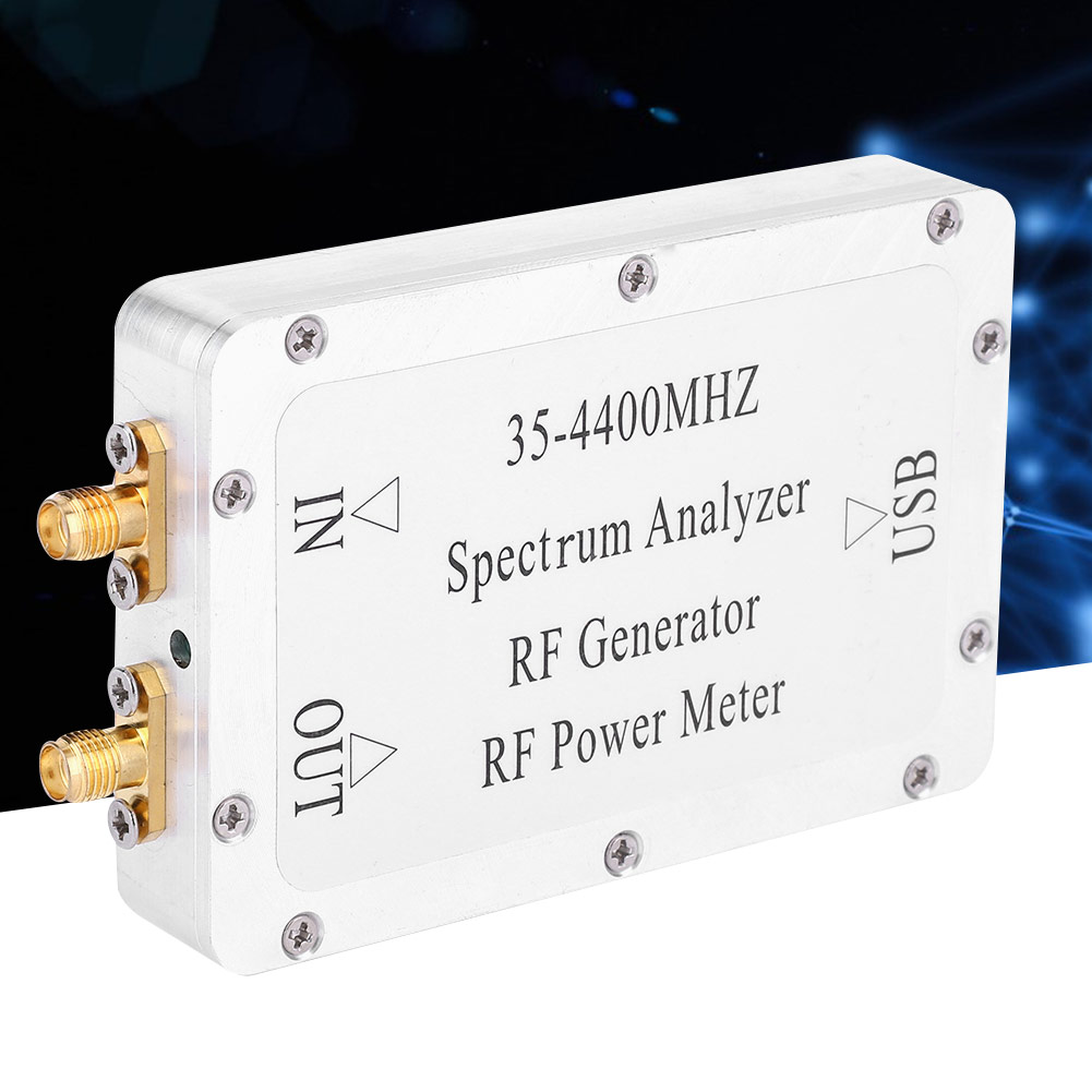 Spektrumanalysator (35–4400 Mhz) Mit Gehäuse Aus Aluminiumlegierung, Sweep-quelle Und Leistungsmesser