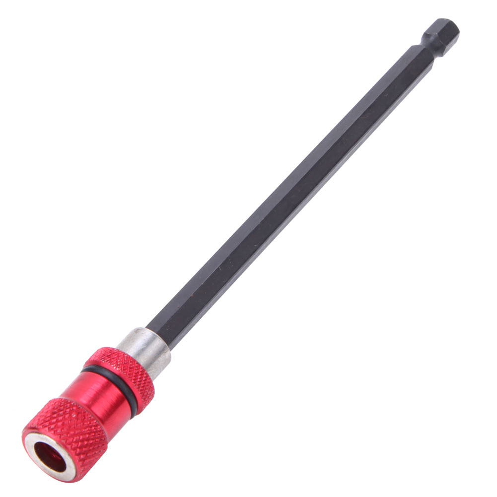 Schraubendreher-bithalter Aus Rotem Edelstahl, Magnetische Schnellverschluss-verlängerungsstange (1/4 Zoll), 150 Mm
