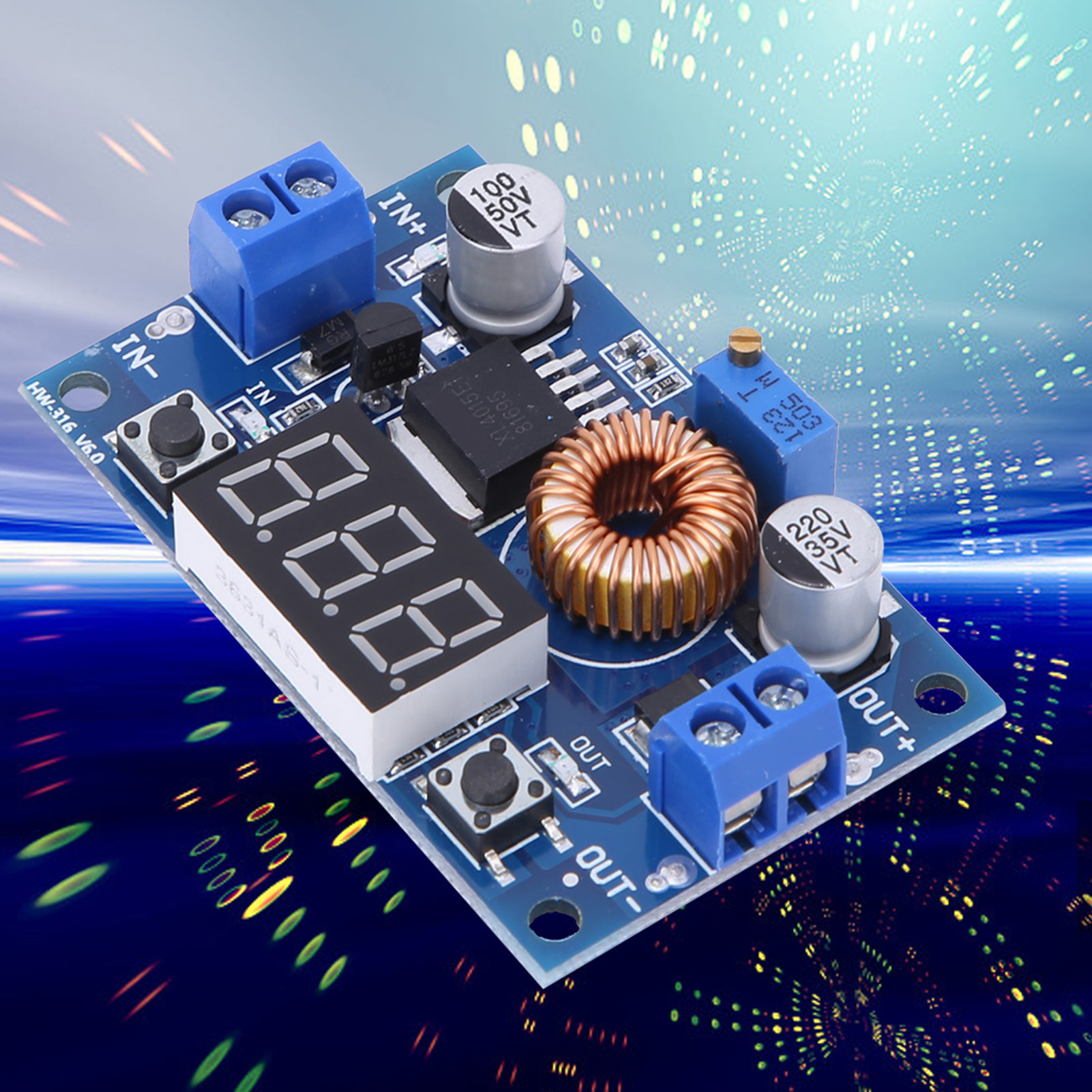 Xl4015 Modul Hocheffizienter, Einstellbarer Abwärts-dc/dc-wandler Mit Spannungsanzeige, 75 W