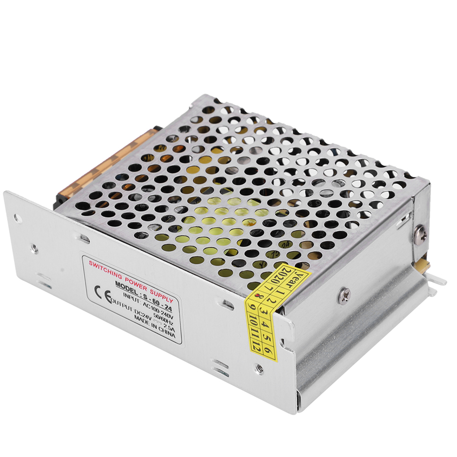 Schaltnetzteil Aus Aluminiumlegierung, Dc24v-netzteil Für Led-streifenleuchten Von 3d-druckern (s-60-24 (24v 2,5a 60w) Ac100-240v)