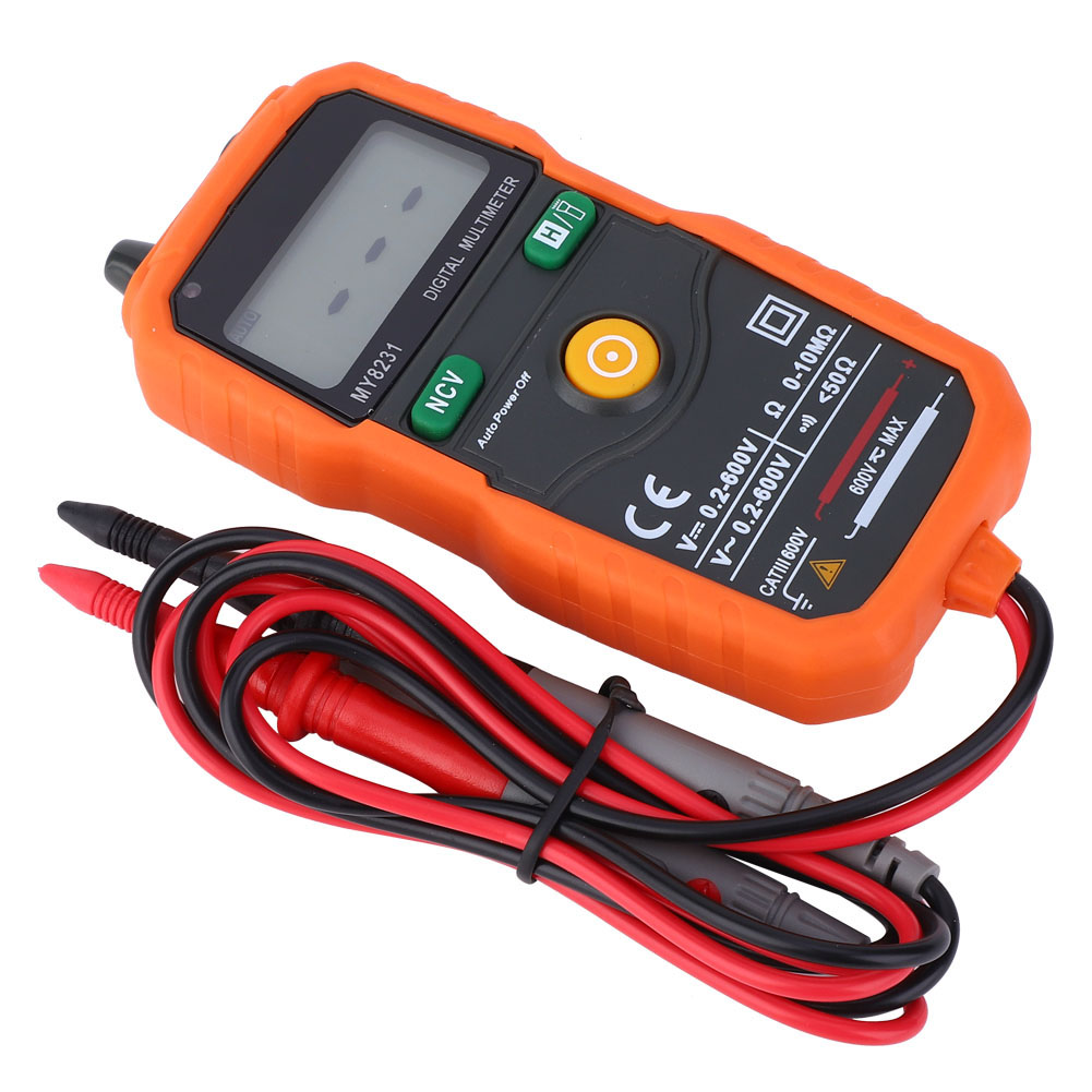 My8231 Digitales Taschenmultimeter Mit Lcd-anzeige Zur Messung Von Gleich- Und Wechselspannung, Stromstärke, Widerstand Und Kapazität
