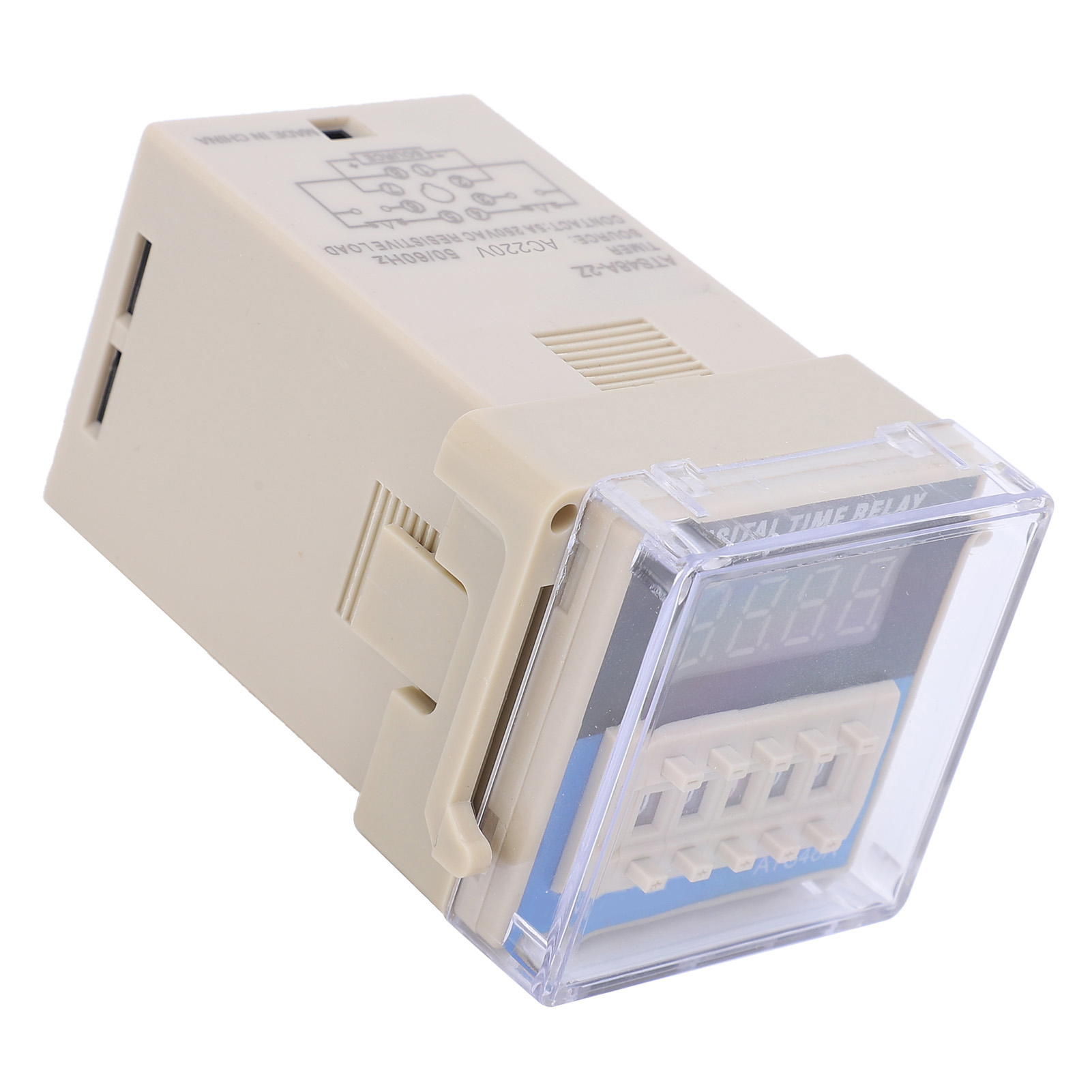 Zeitrelais Mit Digitaler Led-anzeige Und Zeitverzögerung, Steuerelement Für Die Industrielle Automatisierung Ats48a2z (ac220v)