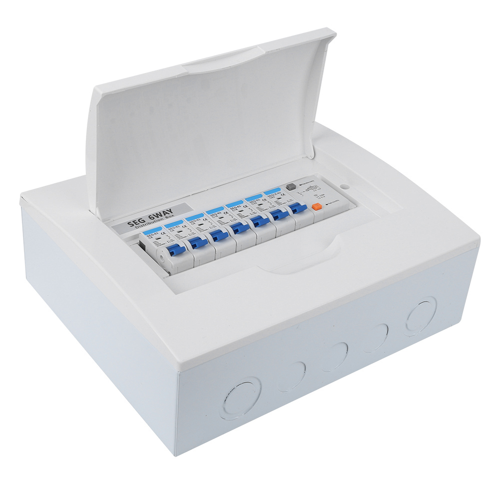 Kleiner 6-fach-leistungsschalter, Fehlerstromschutzschalter 63a 30ma Rcd4mcb (3 X 6a2 X 16a1 X 32a)