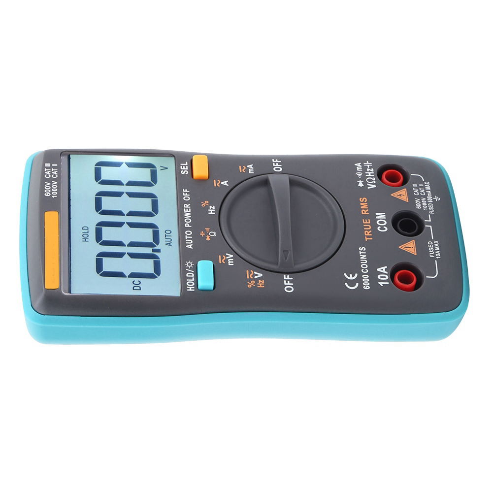 Zt101 Digitales Ac/dc-multimeter Voltmeter Amperemeter Ohmmeter Spannungsmesser Automatische Bereichswahl 6000 Zähler