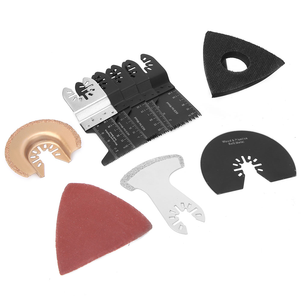Set Mit 41 Oszillierenden Sägeblättern Aus Hochkohlenstoffhaltigem Stahl Zum Schneiden Von Kunststoffen, Holz Und Weichmetallen