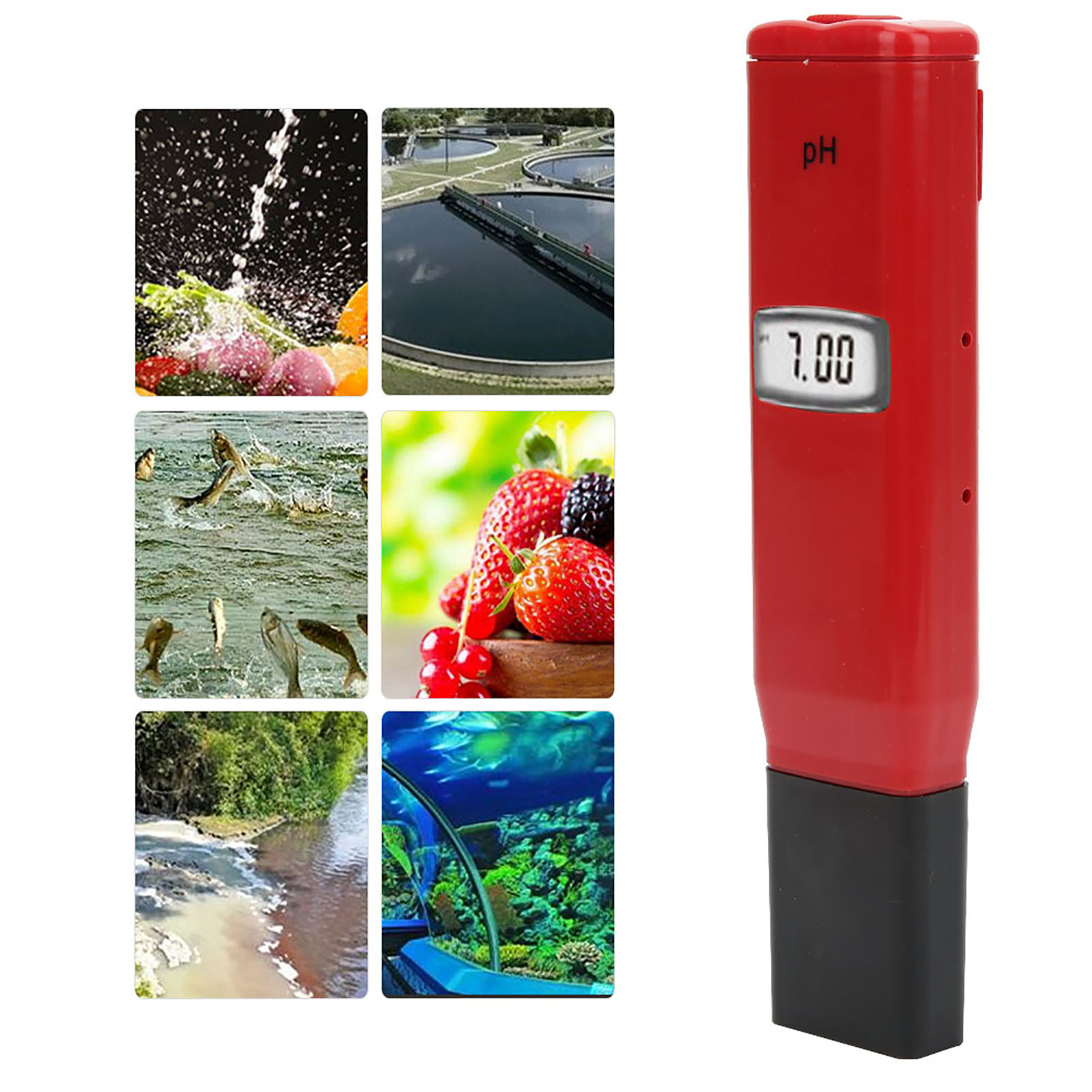 Tragbares, Kompaktes Ph-meter, Wasserdicht, Stoßfest, Ph-tester, Messwerkzeug