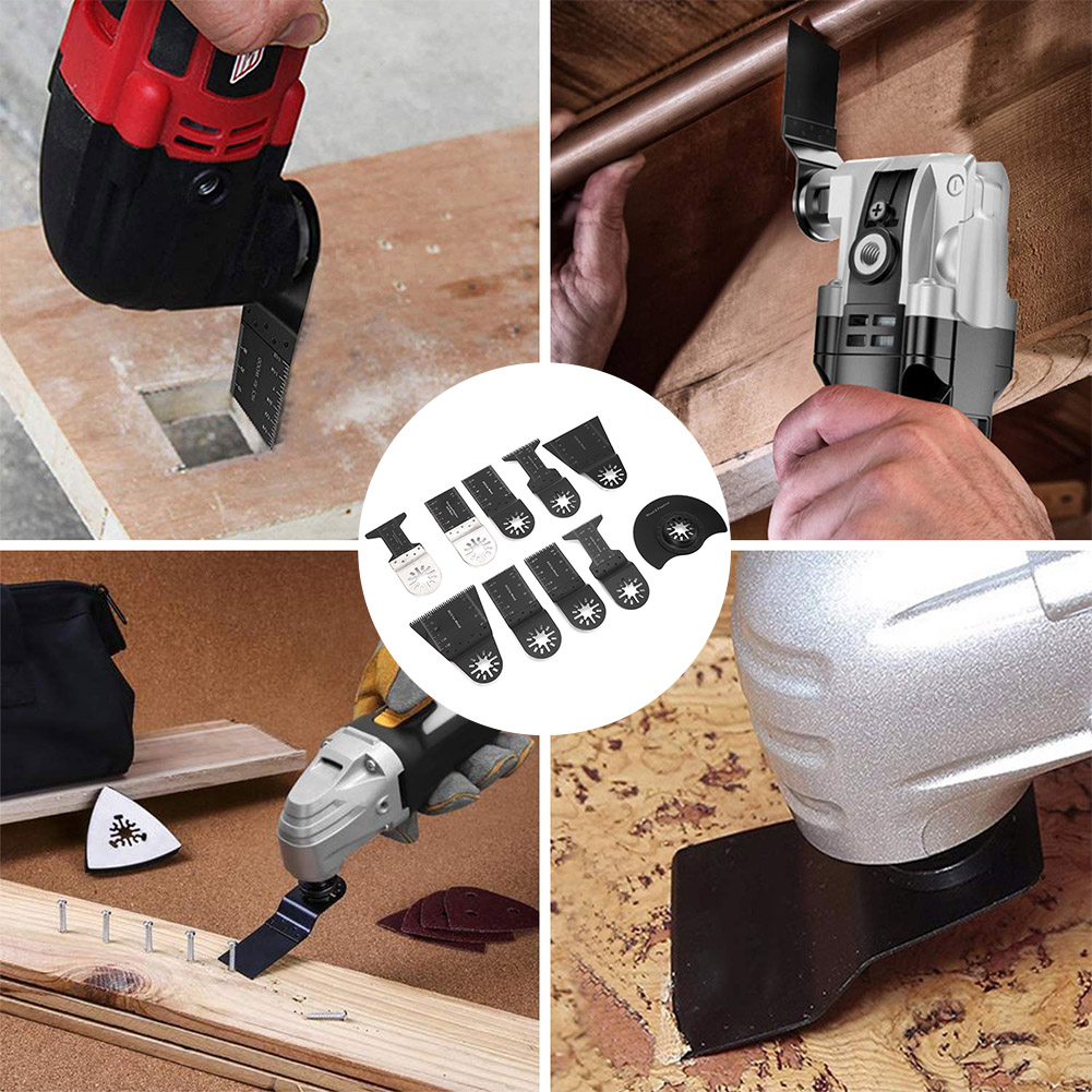 10 Universelle Oszillierende Sägeblätter, Ein Mehrzweckwerkzeug Zum Schneiden Von Holz, Kunststoffen Und Weichmetallen