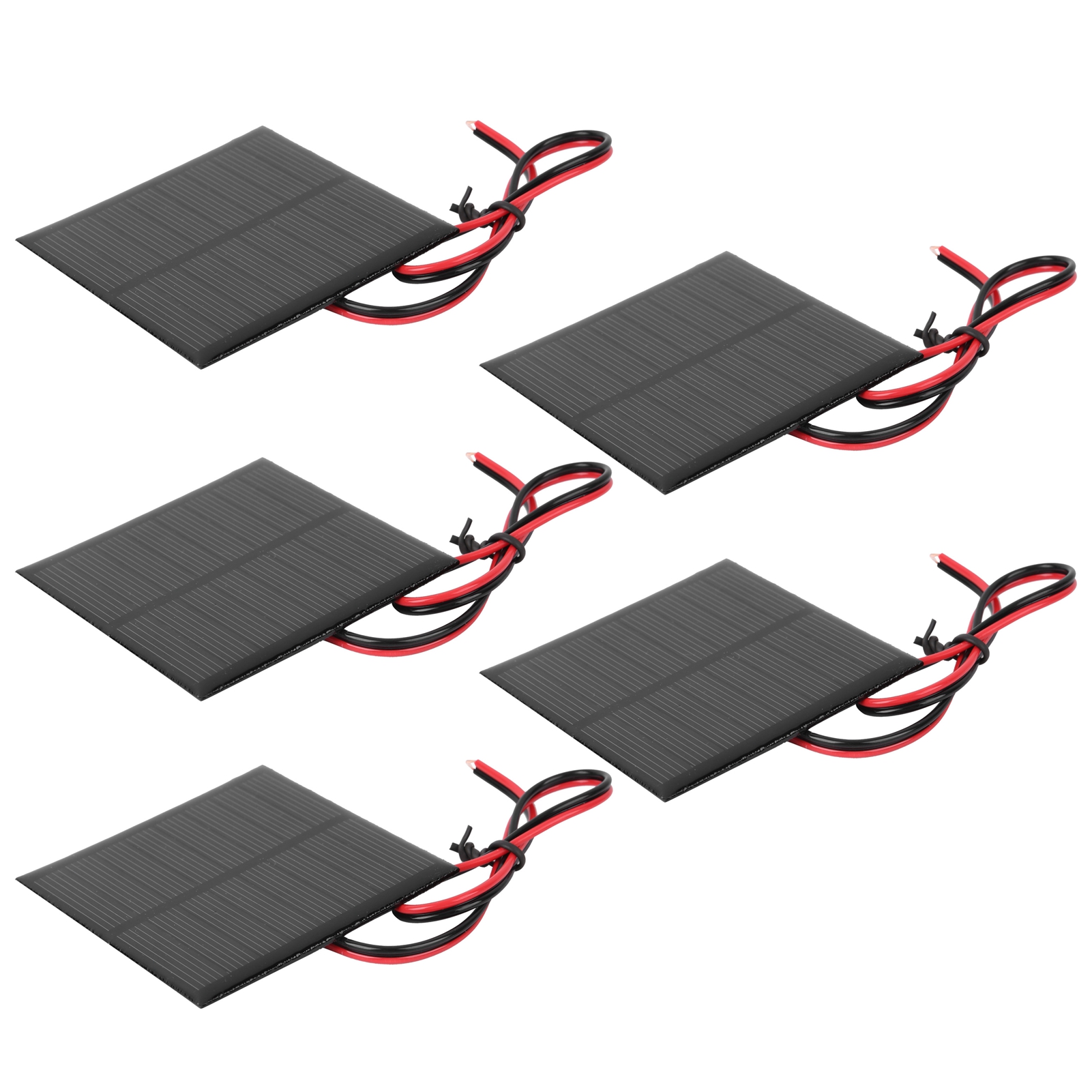 5 Kleine Solarbatteriemodule Aus Polysilizium-epoxidharz Mit 30 Cm Kabel, Dc 4 V 160 Ma