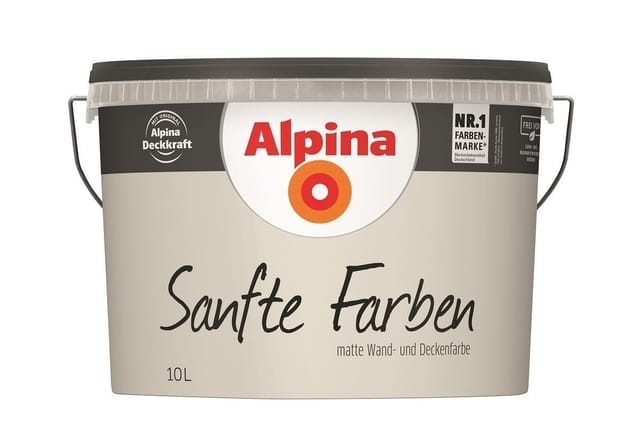 Alpina Wandfarbe Alpina Sanfte Farben Wandfarbe 10 L kiesel