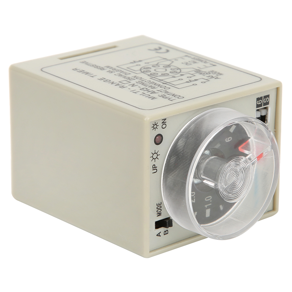 Miniatur-einschaltverzögerungsrelais Mit Einstellbarer Zeitdauer, Modus B, Ah3 Nc, 220 V Wechselstrom, 50/60 Hz