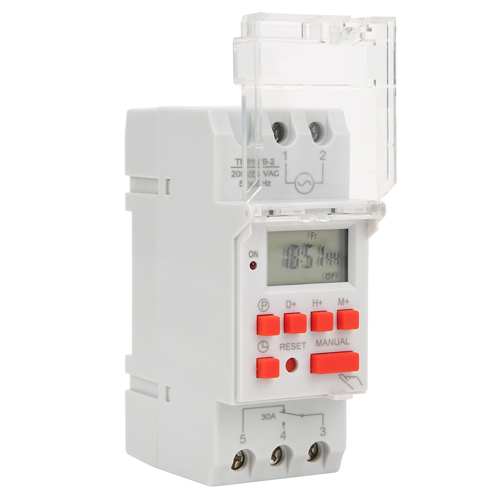 Tm919b-2 200-250 V Ac 30 A Lcd 7-tage Programmierbarer Digitaltimer