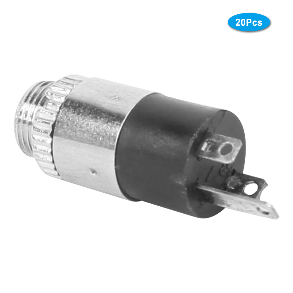 20 Stück Weibliche Kopfhörerbuchsen, 3,5-mm-stereo-audio-/videostecker Mit Schraubmutter Pj-392