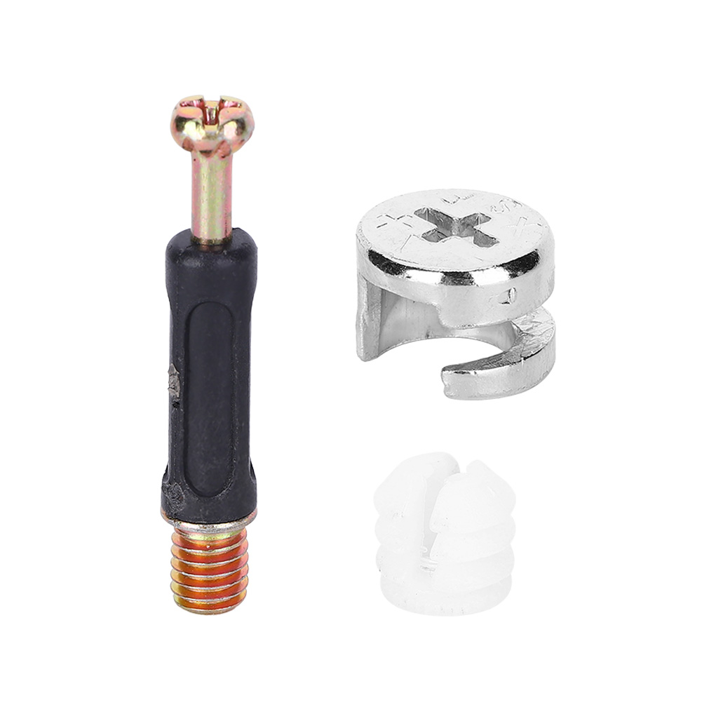100-teiliges Set Bestehend Aus 3-in-1-exzenterradverbindern, Möbelschraubenmutternsatz Und Hardwarezubehör