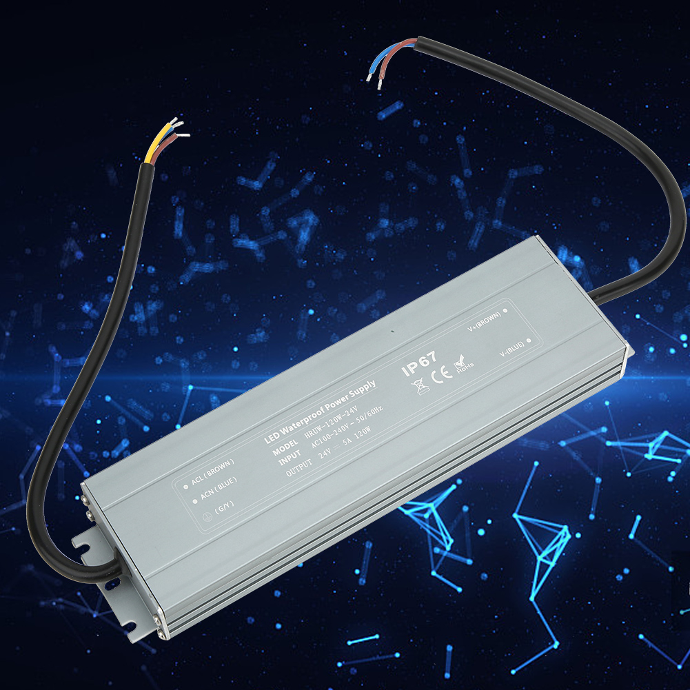 Hruw-120w-24v Ip67 Netzteil, Wasserdicht, Led-transformator 100-240 V Ac