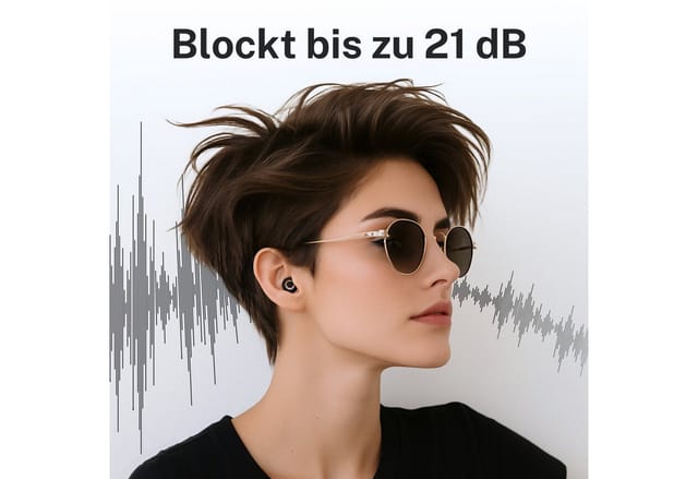 CUXCES Gehörschutzstöpsel Noise Cancelling Ohrstöpsel - 4 Größen - Schlafen, Konzerte & Flugzeug