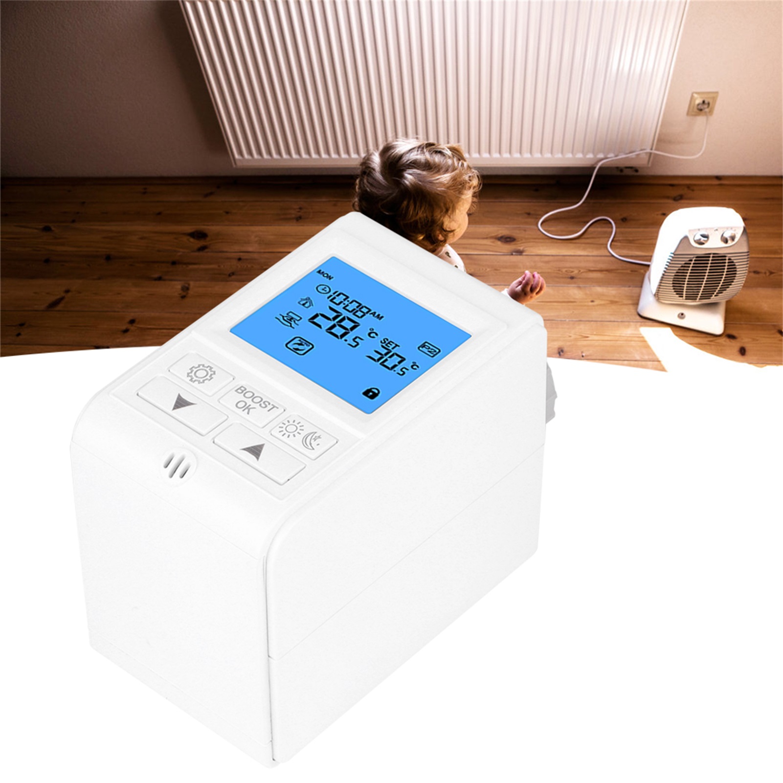 Intelligentes Thermostatventil Für Die Wassererwärmung Mit Temperaturregelung, Kompatibel Mit Dem Tuya Gateway Hub Für Zigbee-systeme.