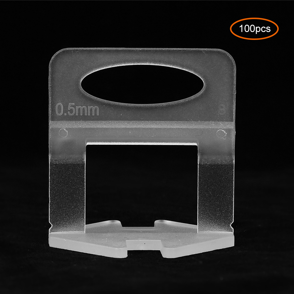 100 Nivellierclips Für Wand- Und Bodenfliesen, 0,5 Mm Dick, Zum Horizontalen Ausrichten Von Fliesen