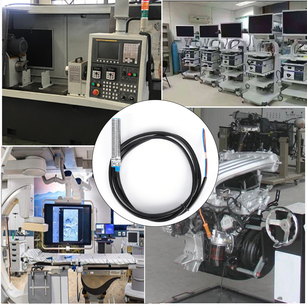 Näherungsschalter Mit Induktivem Sensor, Klein, Magnetisch, Metall, Langes Gehäuse, Dc 0–35 V, Normalerweise Offen