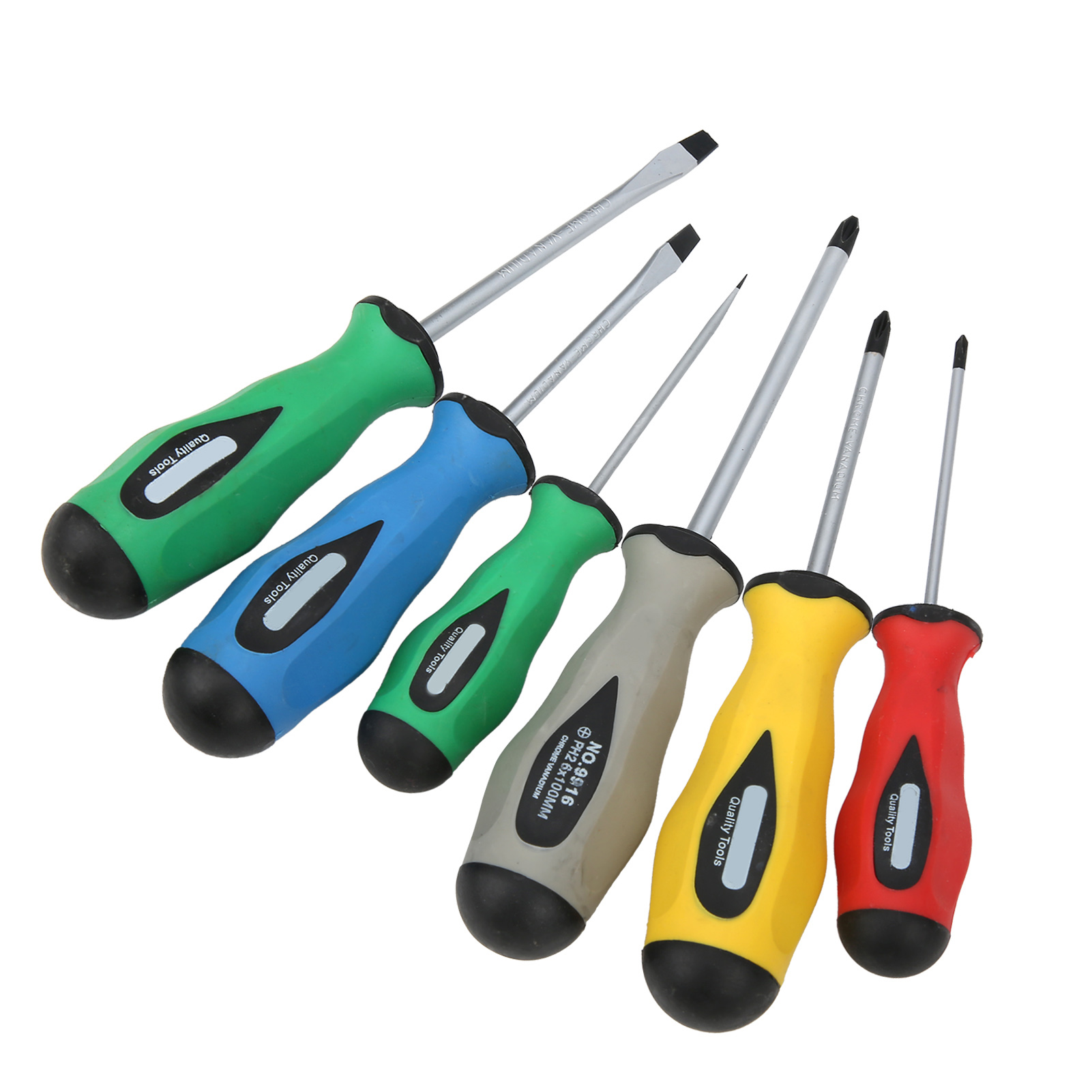 Set Mit 6 Service-schraubendrehern Aus Legiertem Stahl Mit Ergonomischem Griff – Wartungsschraubendreher-set
