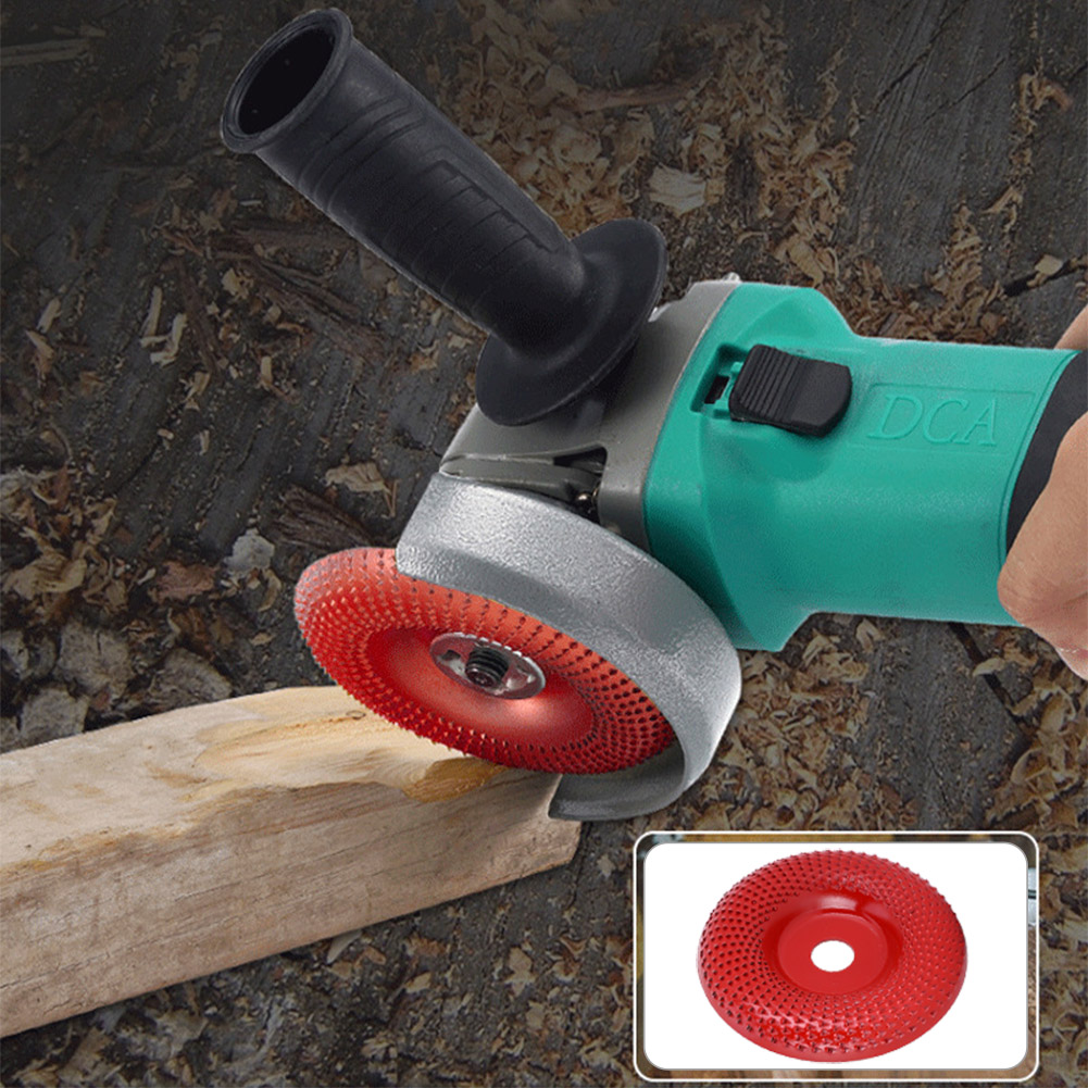 Stahlschleifscheibe Für Holzbearbeitung, Formscheibe, Elektrowerkzeugzubehör, Metallteile, Rot, Gebogene Wurzelschnitzscheibe E1-533