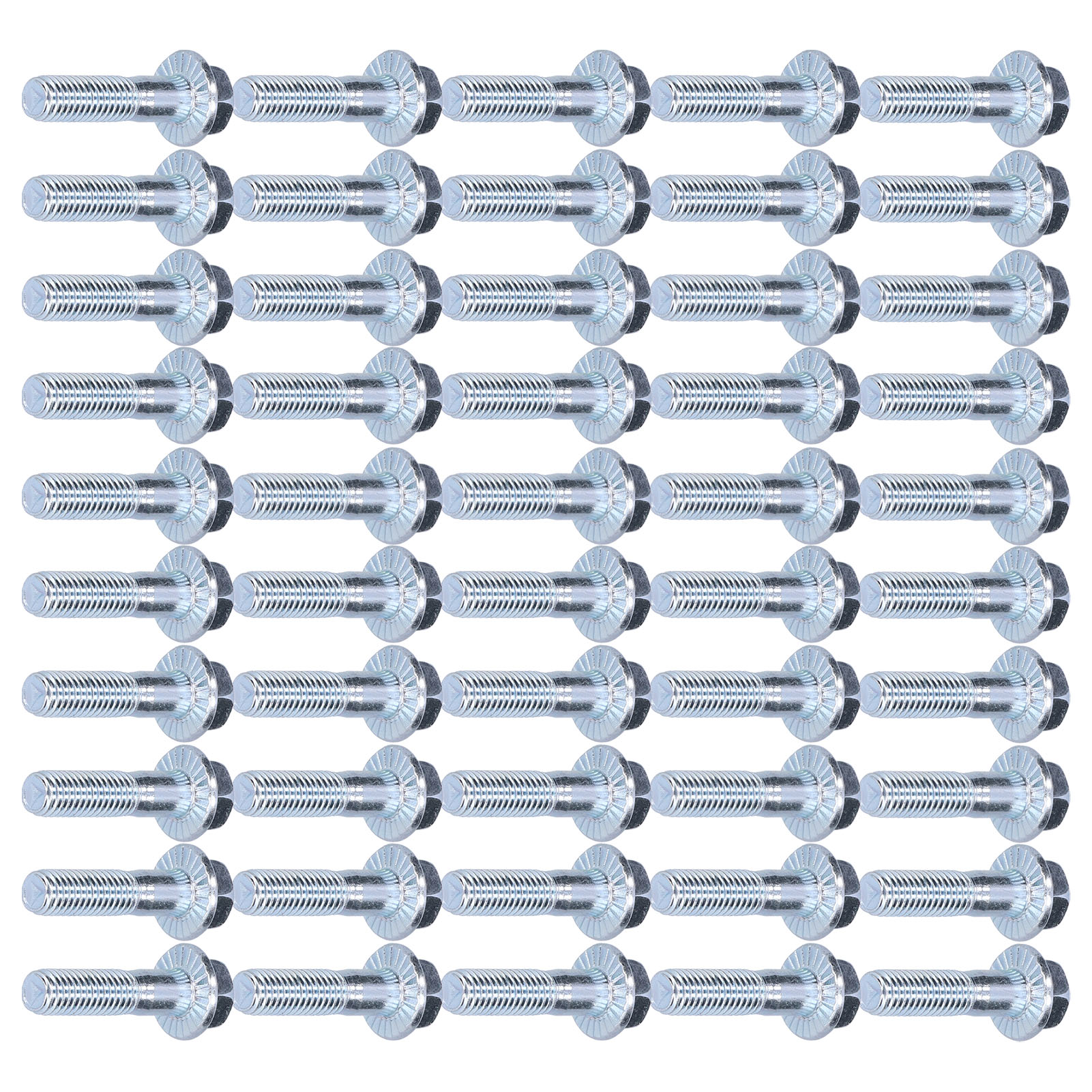 50 Stück M8x32mm Sechskantflanschschrauben Aus Kohlenstoffstahl Für Schwere Maschinenteile