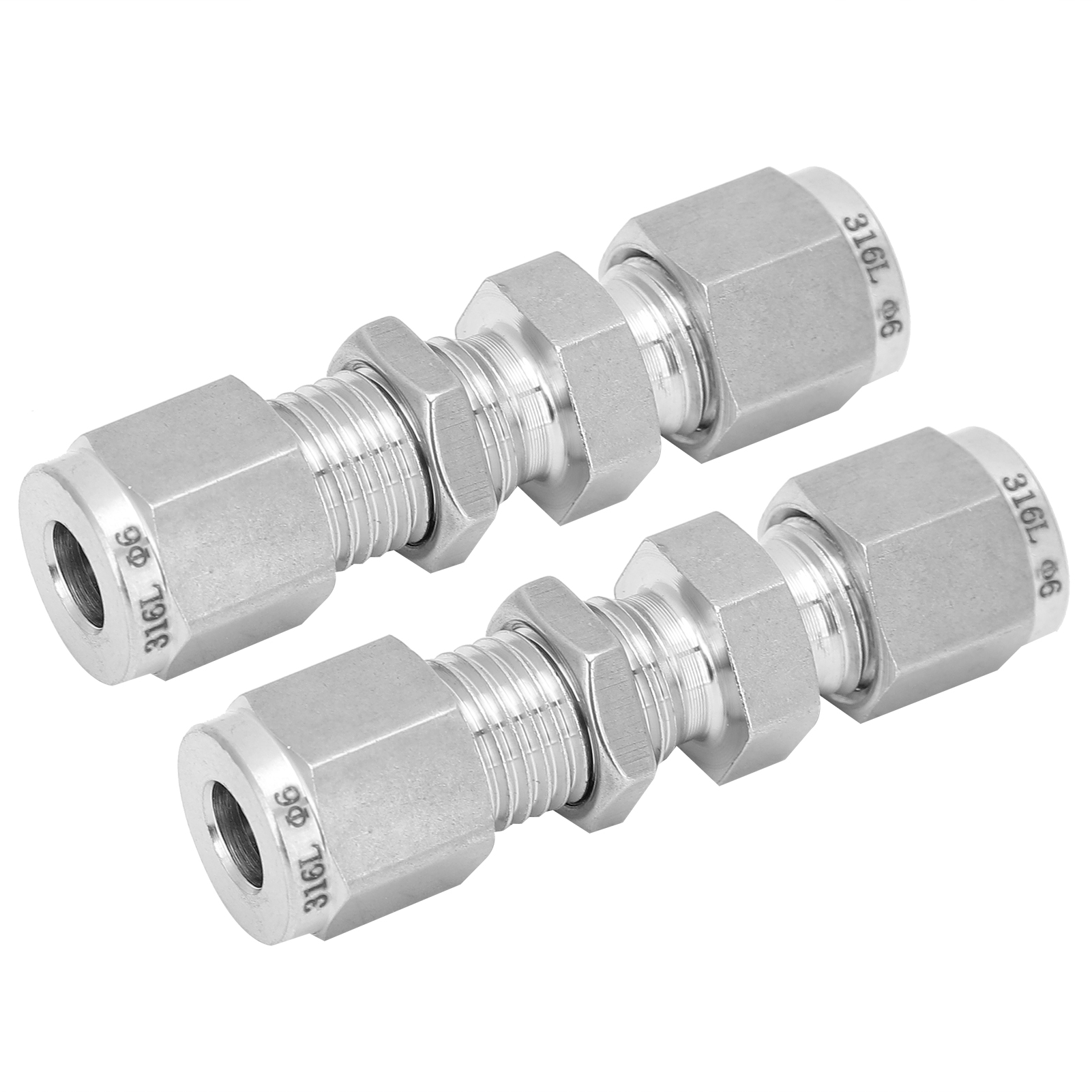 2 X 316 Edelstahl-klemmringverbinder, Doppelringverbinder, Ф6 Zubehör