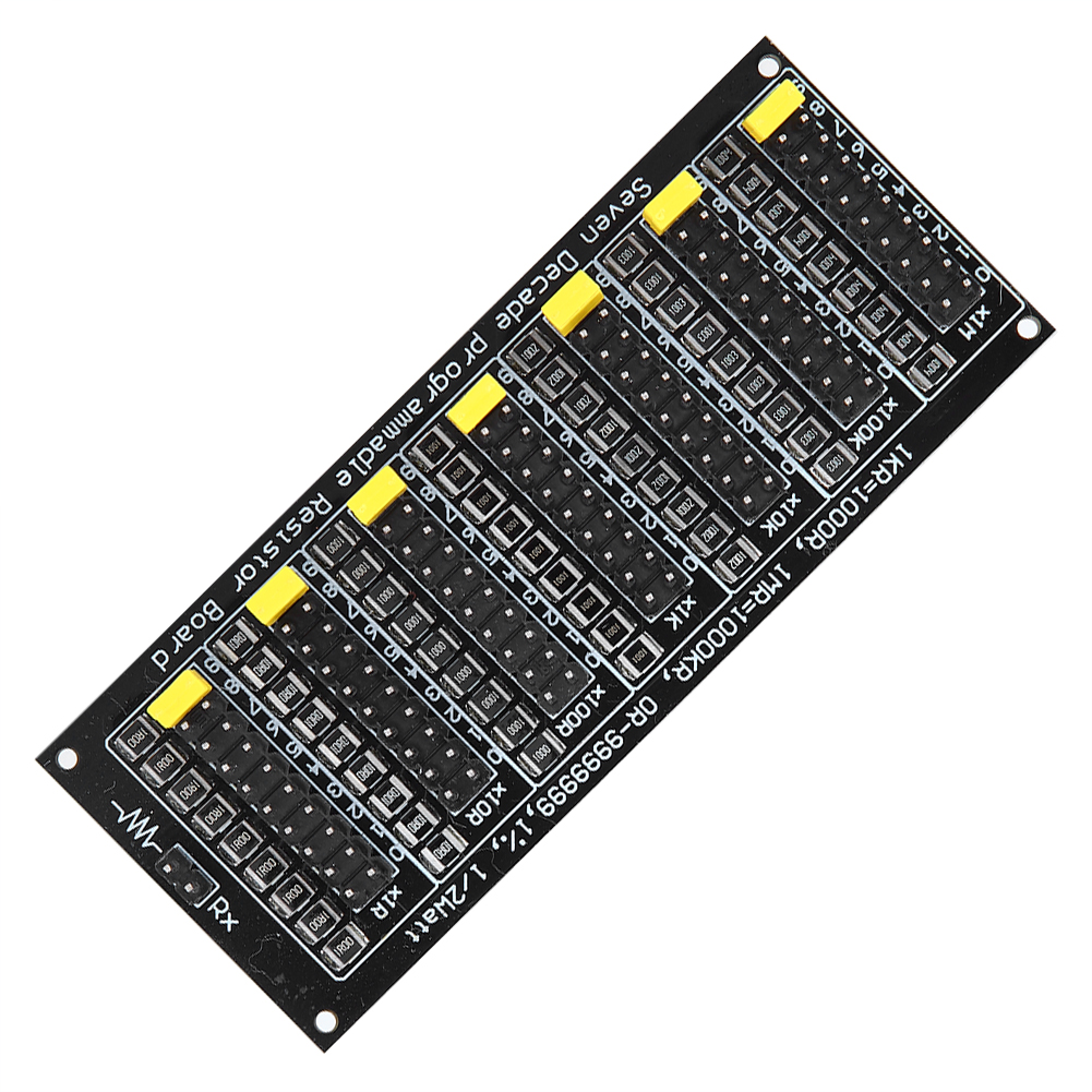 Programmierbare Widerstandsplatine (1 Ω – 9999999 Ω) – Schrittweite: 1 Ω, 1 %, 0,5 W
