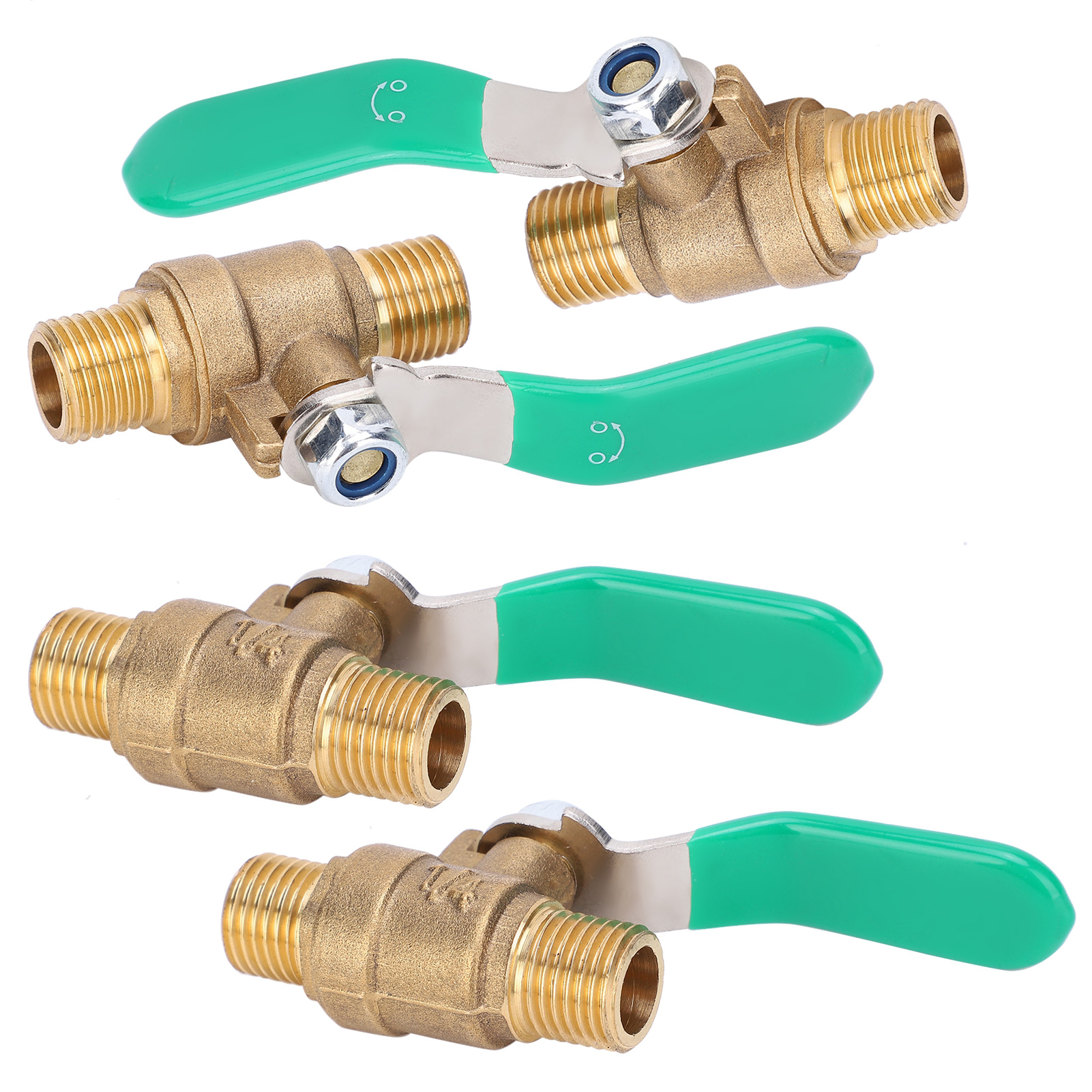 1/4-zoll-kugelhähne, Doppeltes Außengewinde, Messing, Absperrventil Für Abflüsse, Sanitärsystem
