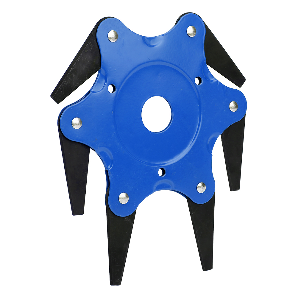 6-zahn-trimmerkopf Mit Stahlklingen, Rasenmäher, Grastrimmer, Freischneider, Blau