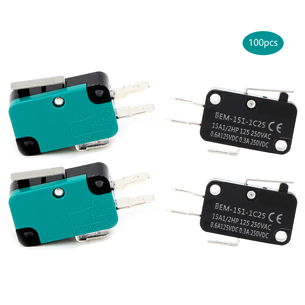100 Stück Bem-mikroschalter 250 V Ac 15 A, Automatischer Rückstellmodus, Elektrische Geräte 151-1c25