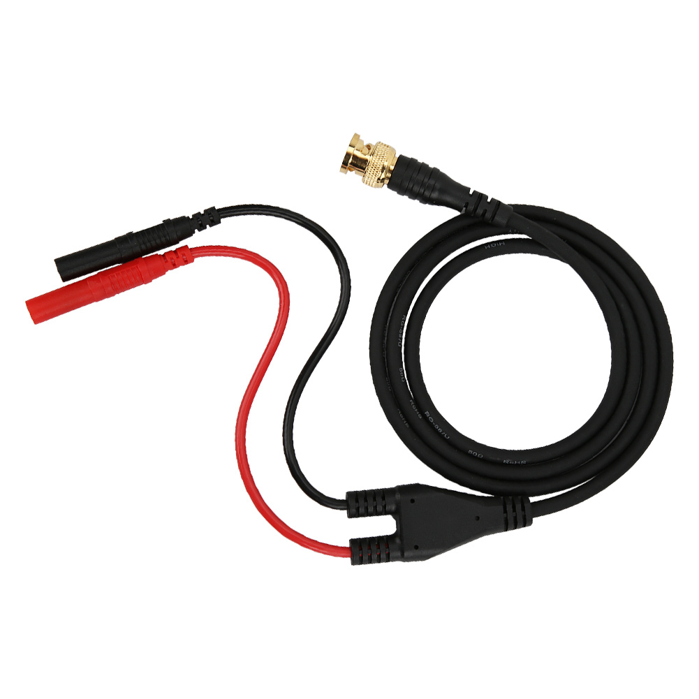 Vergoldeter Bnc-stecker Aus Reinem Kupfer P1065 Auf 4 Mm Sicherheits-bananenstecker-prüfleitung