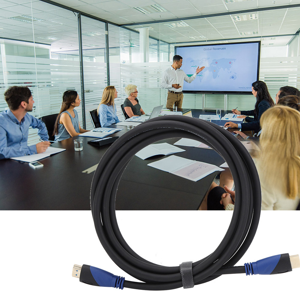 Zweifarbiges Hd-multimediakabel, 30 Awg, Blanker Kupferkern, Für Audio- Und Videozubehör, 3 Meter