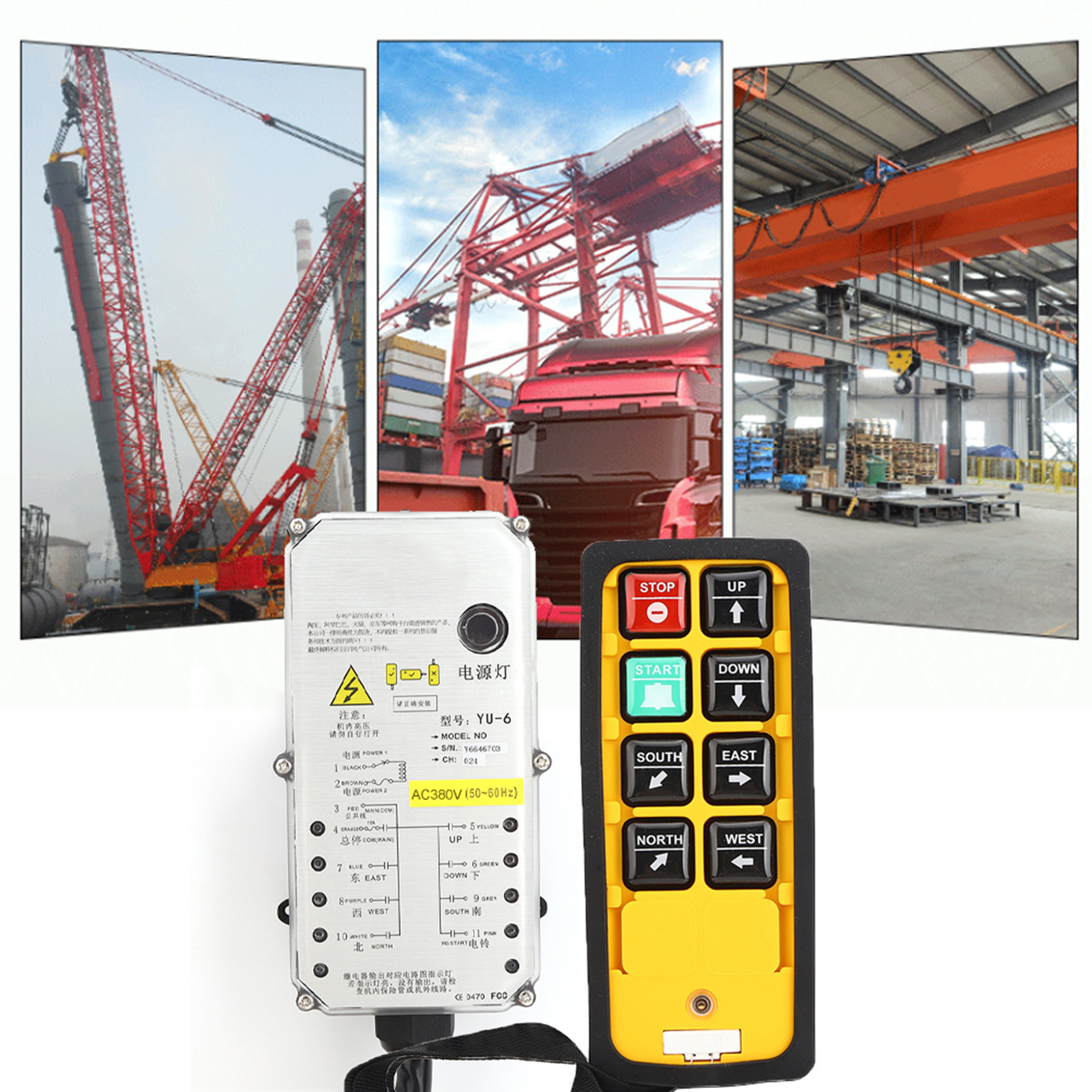 Industrieller, Dreifach Geprüfter Elektrischer Aufzugsregler Mit Einhebelmischer Und Fernbedienung Yu-6aac380v