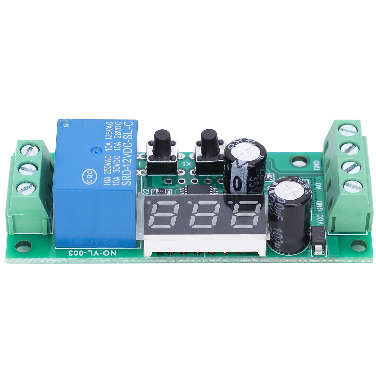 Gleichspannungserkennungsmodul Mit Digitalanzeige, Hochpräzisem Relais, Elektronischem Bauteil, 12 V Dc