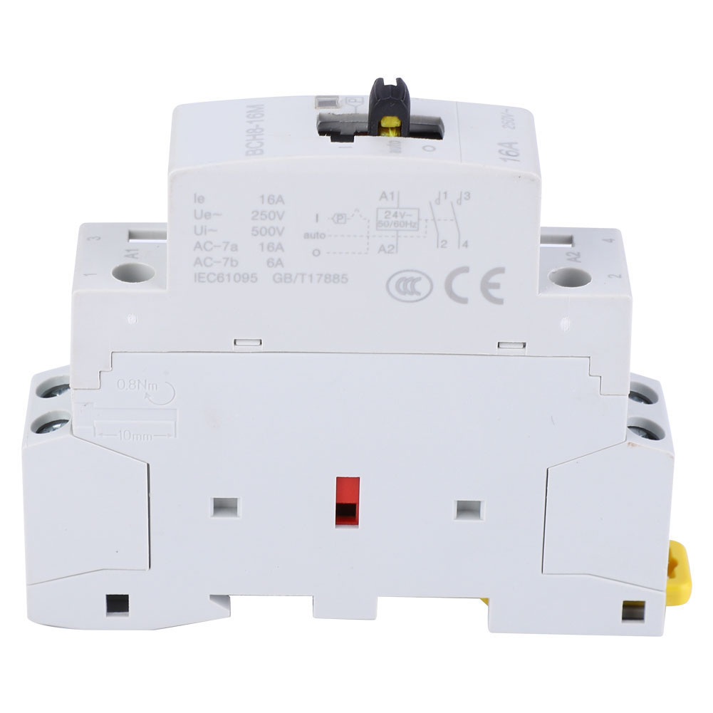 Bch8-16m Haushalts-wechselstromschütz Mit Handfunktion 2p16a 24v1no 1nc