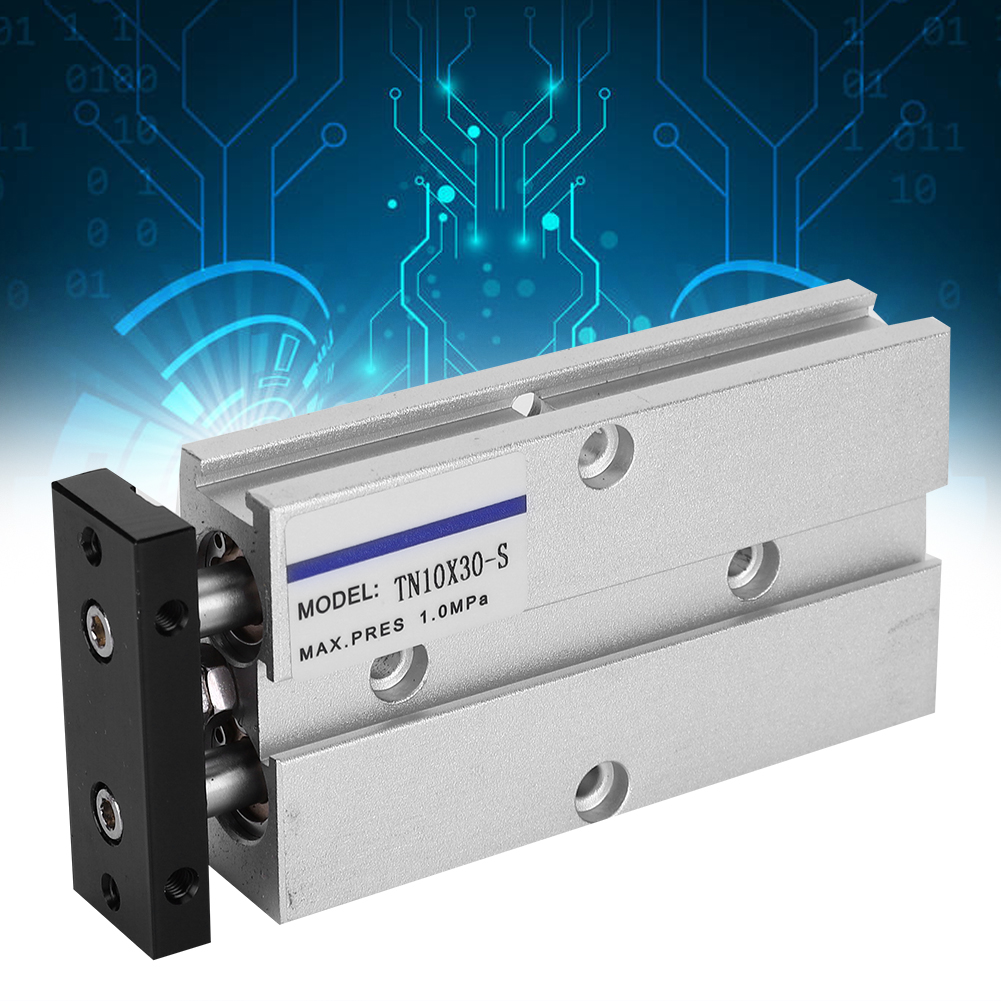 Tn10x30 Doppelkolben-doppelwirkungs-pneumatikzylinder Aus Aluminiumlegierung