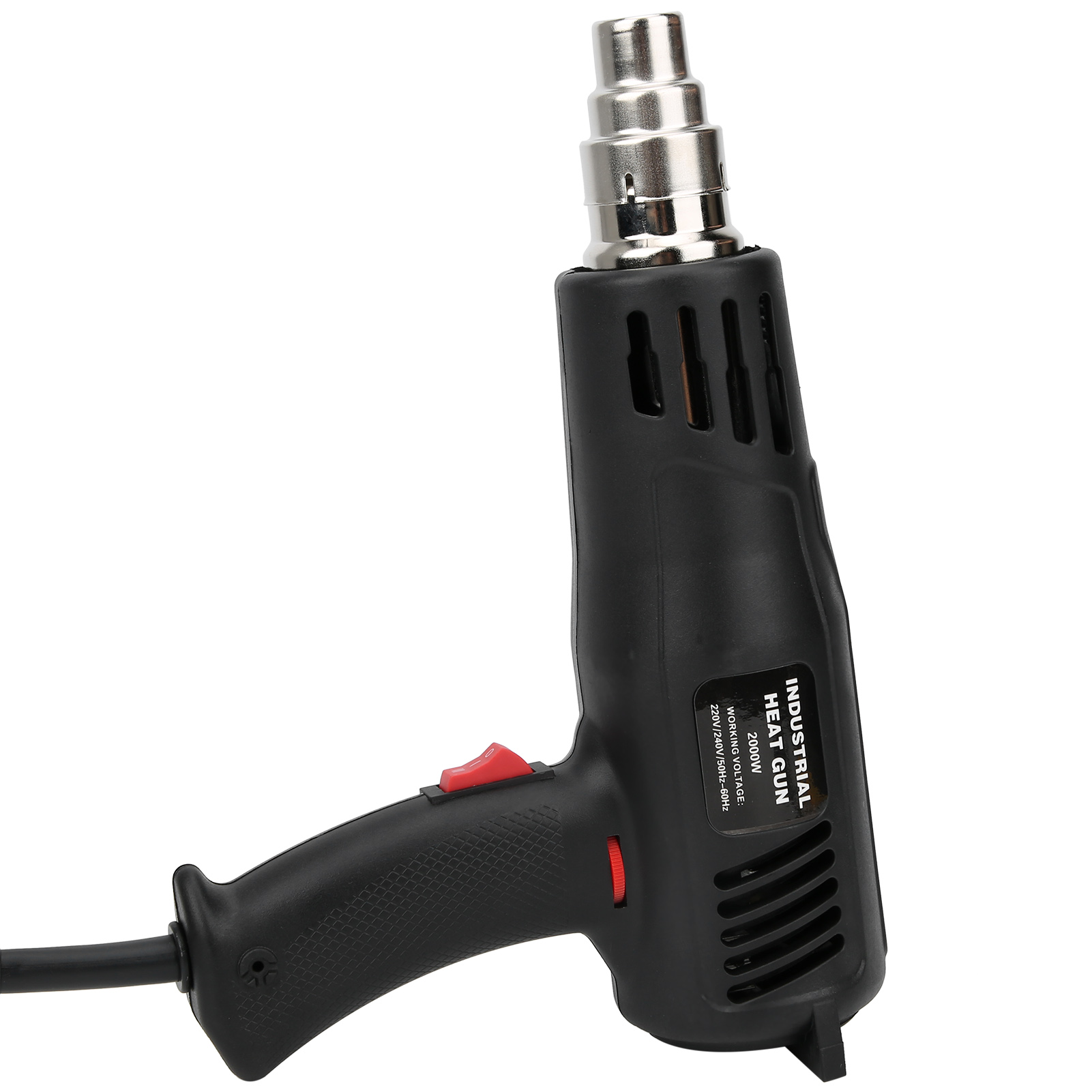2000-w-heißluftpistole Mit Einstellbarer Temperatur Und Düsen, Industriewerkzeug (250-v-eu-stecker)