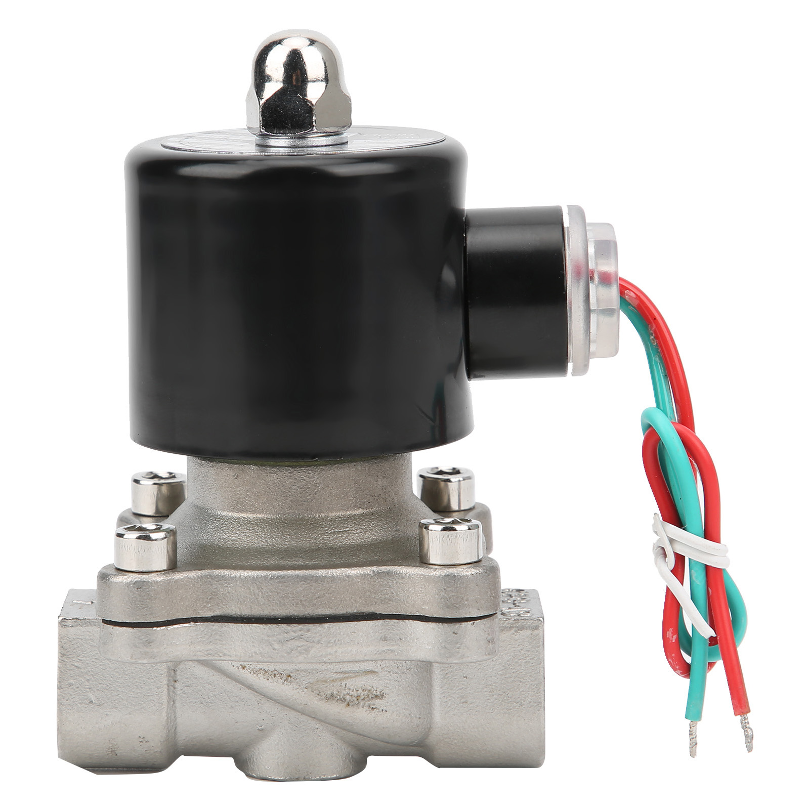 3/8-zoll-magnetventil, Direktwirkend, Stromlos Geschlossen, Edelstahl, Für Wasser, Luft, Öl, 380 V Wechselstrom