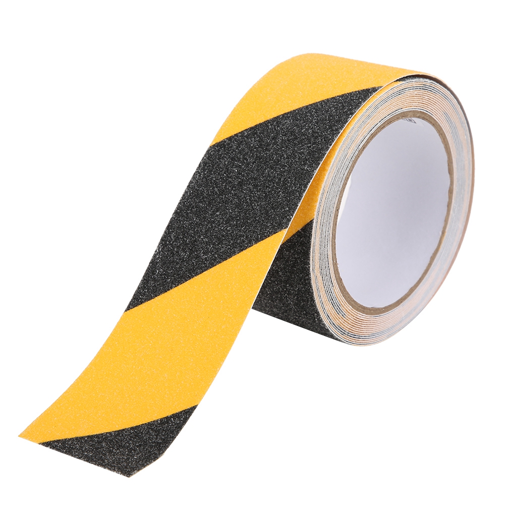 Selbstklebendes Pvc-band, Schwarz Und Gelb, Rutschfest, Matt, Wasserfest, Warnmarkierungsband Für Böden, 50 Mm X 5 M